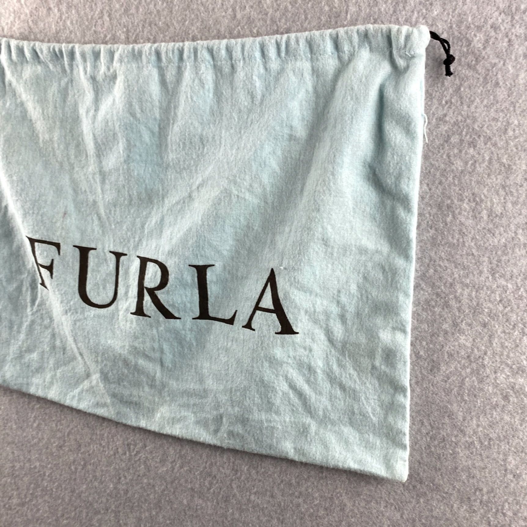 Furla Furla Duster Bag Blue 14x16 Pull String Drawstring Bag - Furla 14x16 Blue Duster Bag Size ONE SIZE - 4 Thumbnail