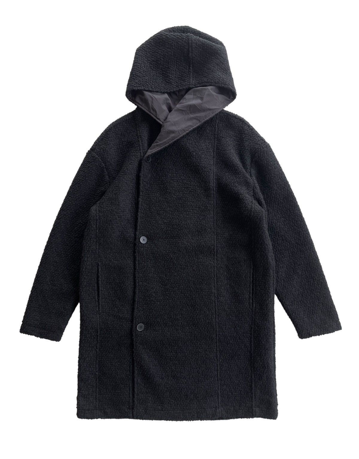 Zara Zara Man Black Longcoat Hoodie Size US L / EU 52-54 / 3 - 2 Thumbnail