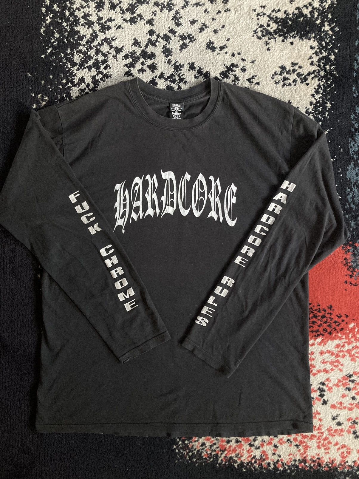 Vintage Vintage Hardcore Hardcore rules fuck chrome longsleeve Size US XXL / EU 58 / 5 - 1 Thumbnail