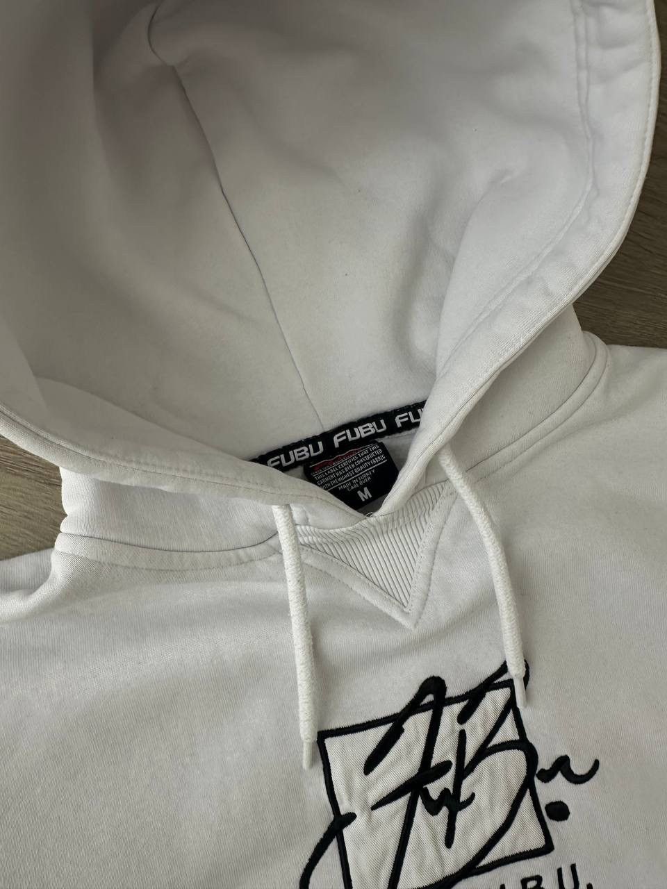 Fubu × Vintage Vintage Fubu White Centre Logo Hoodie Size US M / EU 48-50 / 2 - 4 Thumbnail