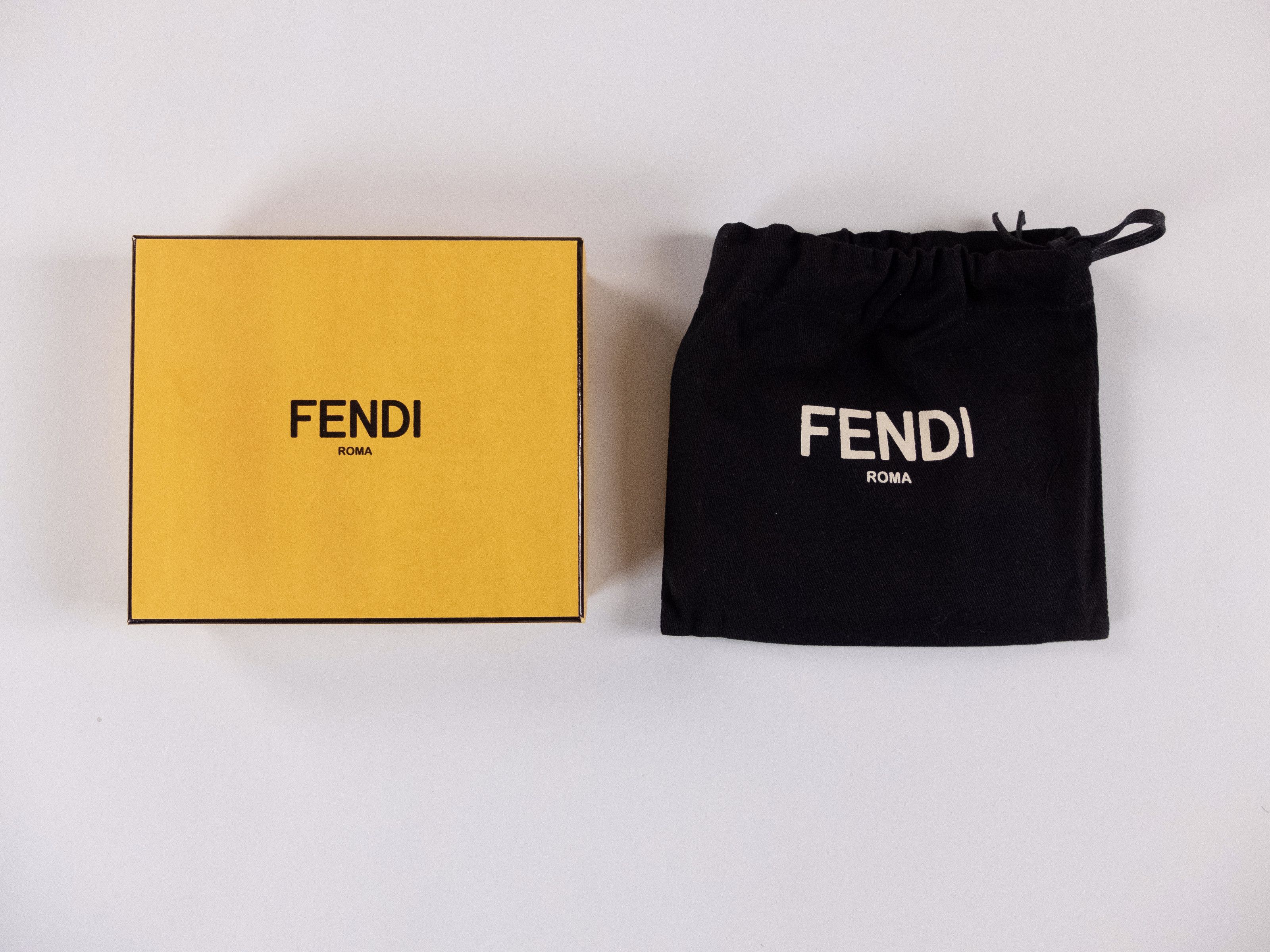 Fendi FENDI Baguette light gray blue logo leather card holder case Size ONE SIZE - 5 Thumbnail