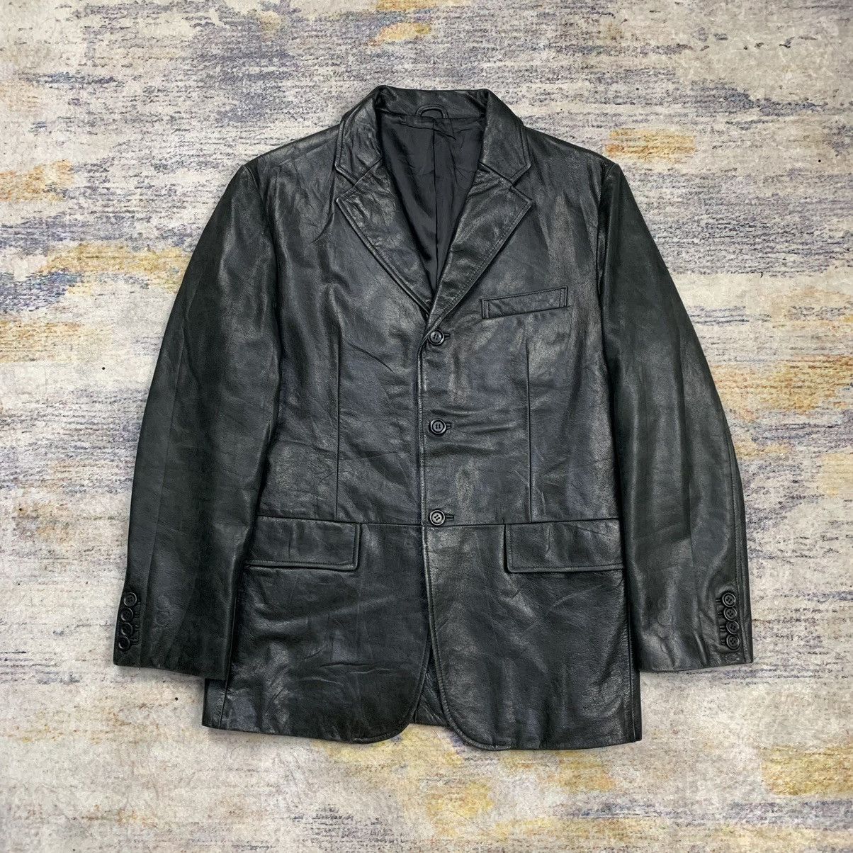 Tornado mart blazer leather jacket