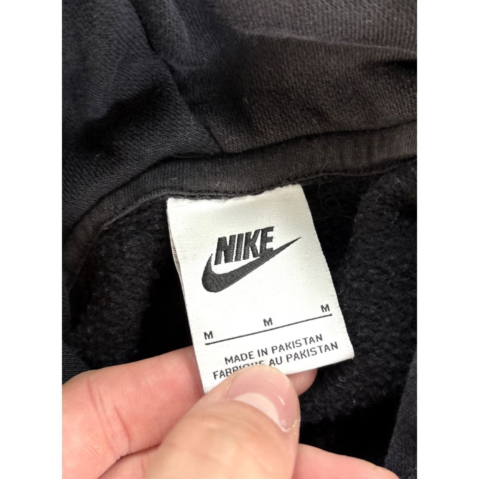 Nike Nike Hoodie Women Medium Center Swoosh Black Embroidered Swoosh DJ7668-010 Size M / US 6-8 / IT 42-44 - 5 Thumbnail
