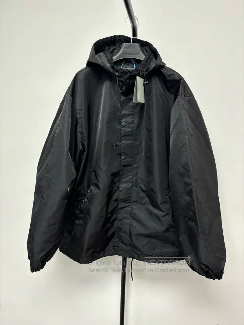 Balenciaga Balenciaga Pink Tape Hooded Windbreaker Jacket Size US S / EU 44-46 / 1 - 2 Thumbnail