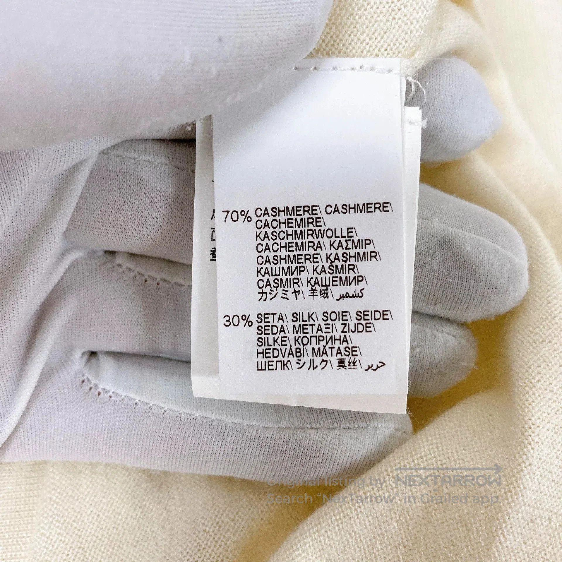 Brunello Cucinelli Brunello Cucinelli White Cashmere Sweater XS. Size US XS / EU 42 / 0 - 6 Thumbnail