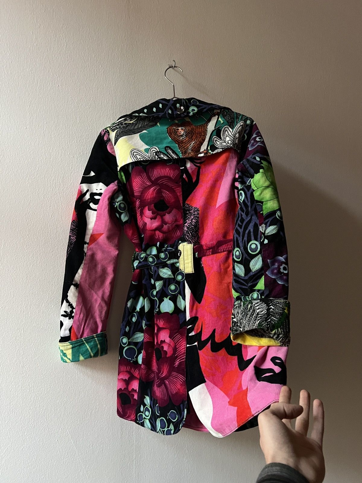 Custo Barcelona Custoline Floral Trench Coat