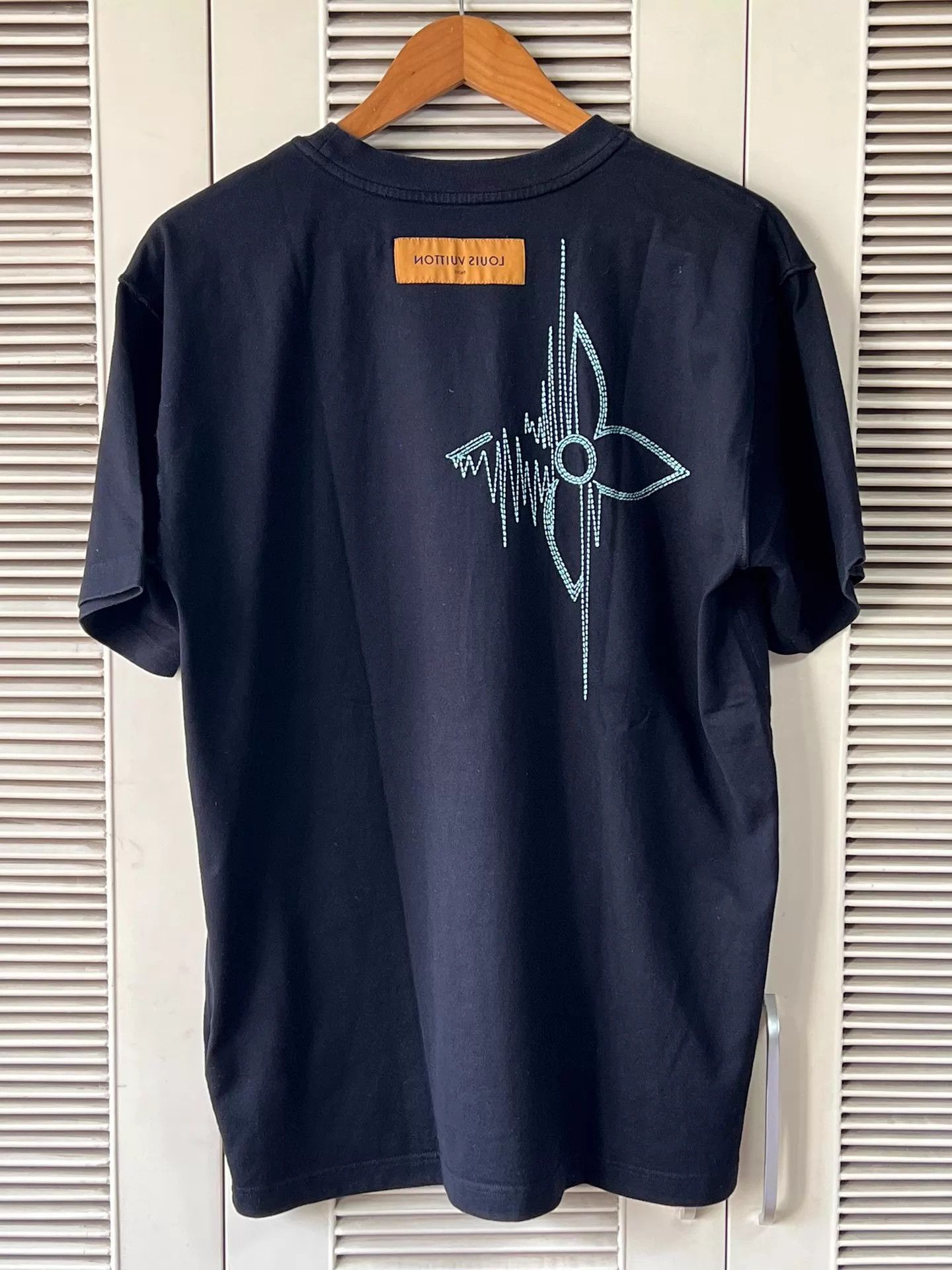 Louis Vuitton LV short sleeve tee black front/back ECG embroidery M Size US M / EU 48-50 / 2 - 2 Thumbnail