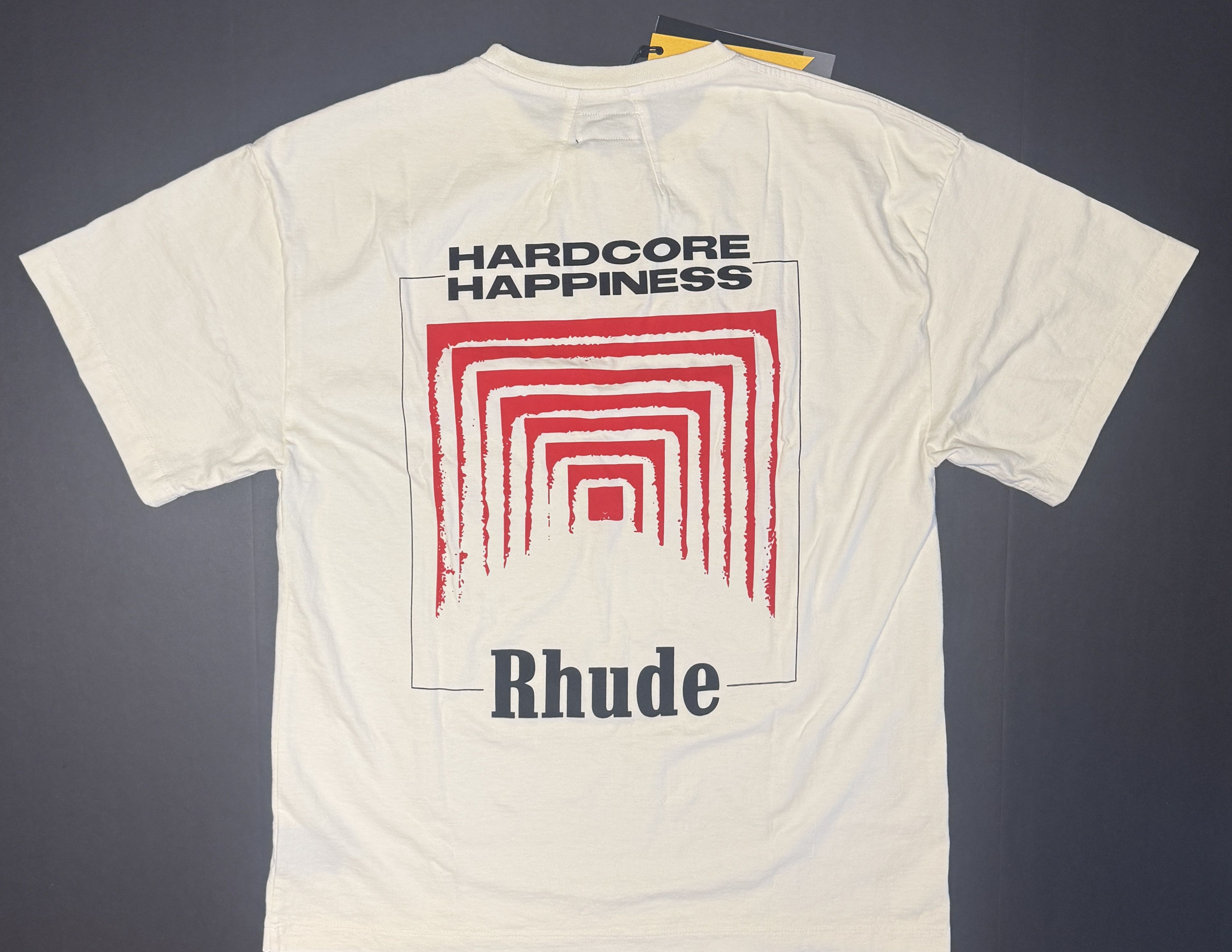Rhude Rhude Graphic Tee ‘ Box Perspective ‘ Cream/Red Size US S / EU 44-46 / 1 - 2 Thumbnail