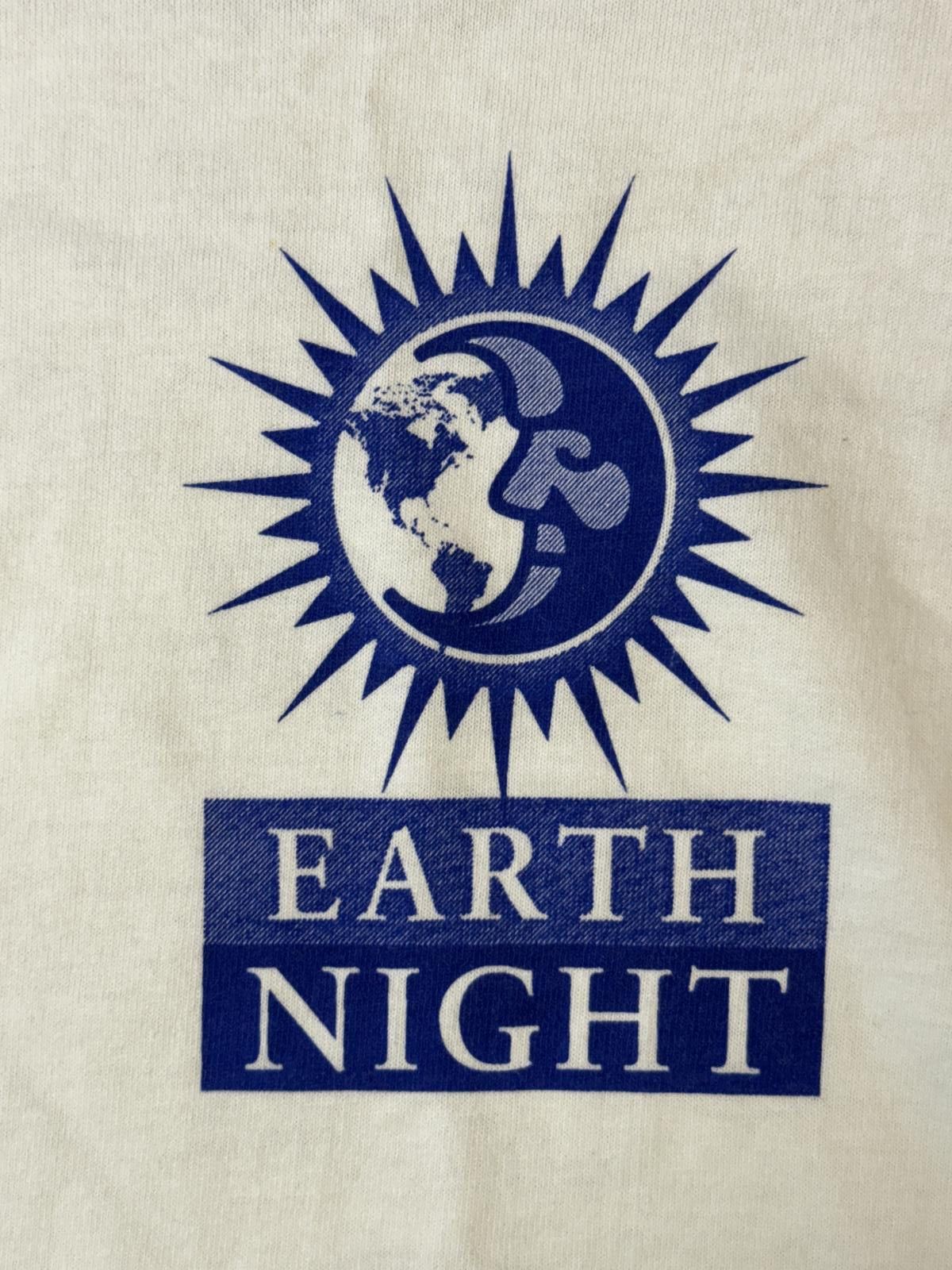 Fruit Of The Loom Vtg Earth Night T-shirt Environmental League Massachusetts Size US L / EU 52-54 / 3 - 4 Thumbnail