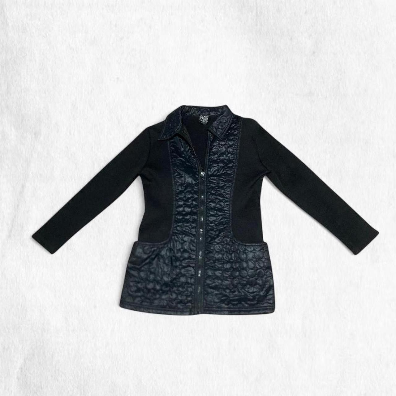 Cop Copine Vintage COP COPINE Black quilted puffer trim jacket Size M / US 6-8 / IT 42-44 - 4 Thumbnail