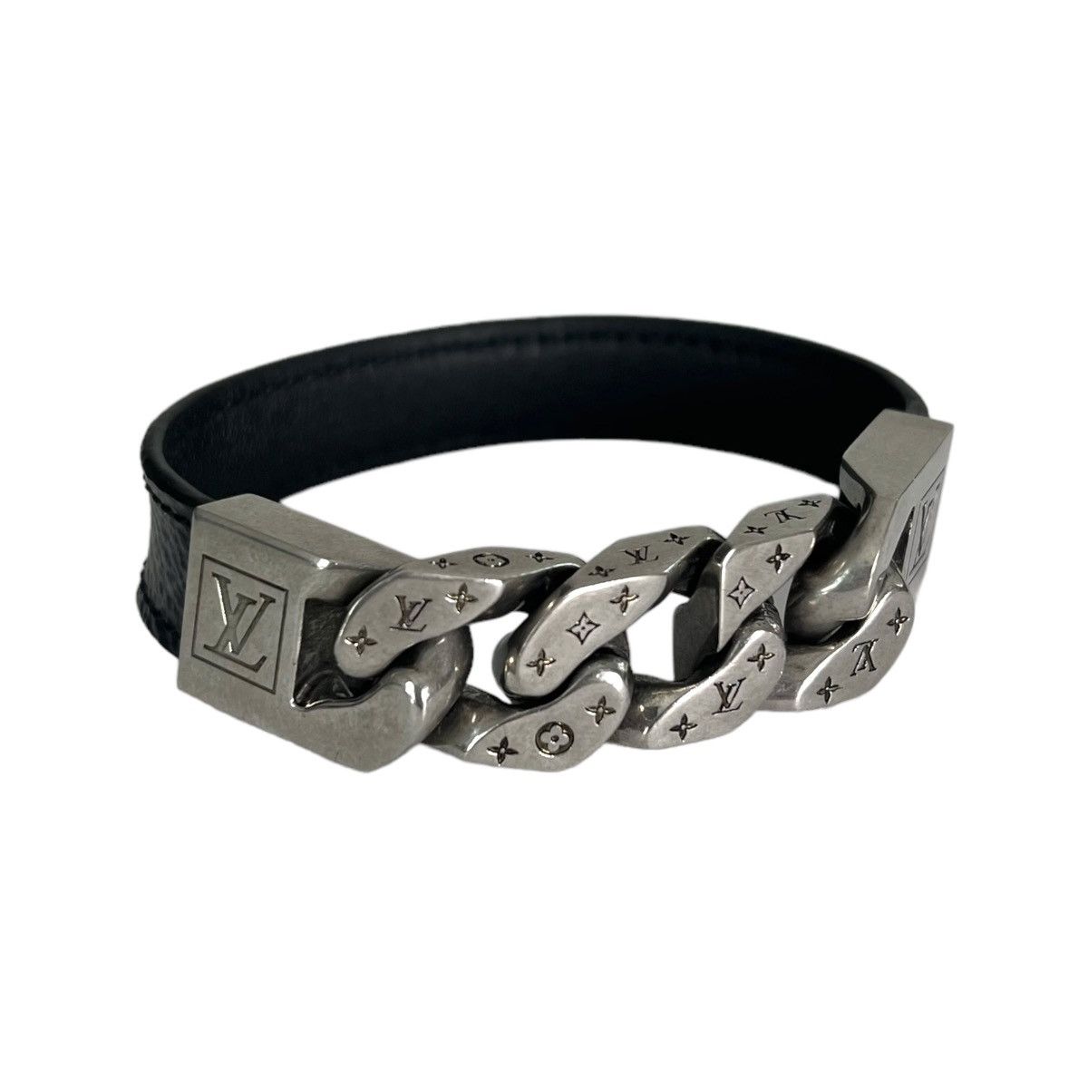 Louis Vuitton Louis Vuitton Monochain Monogram Eclipse Bracelet Grailed