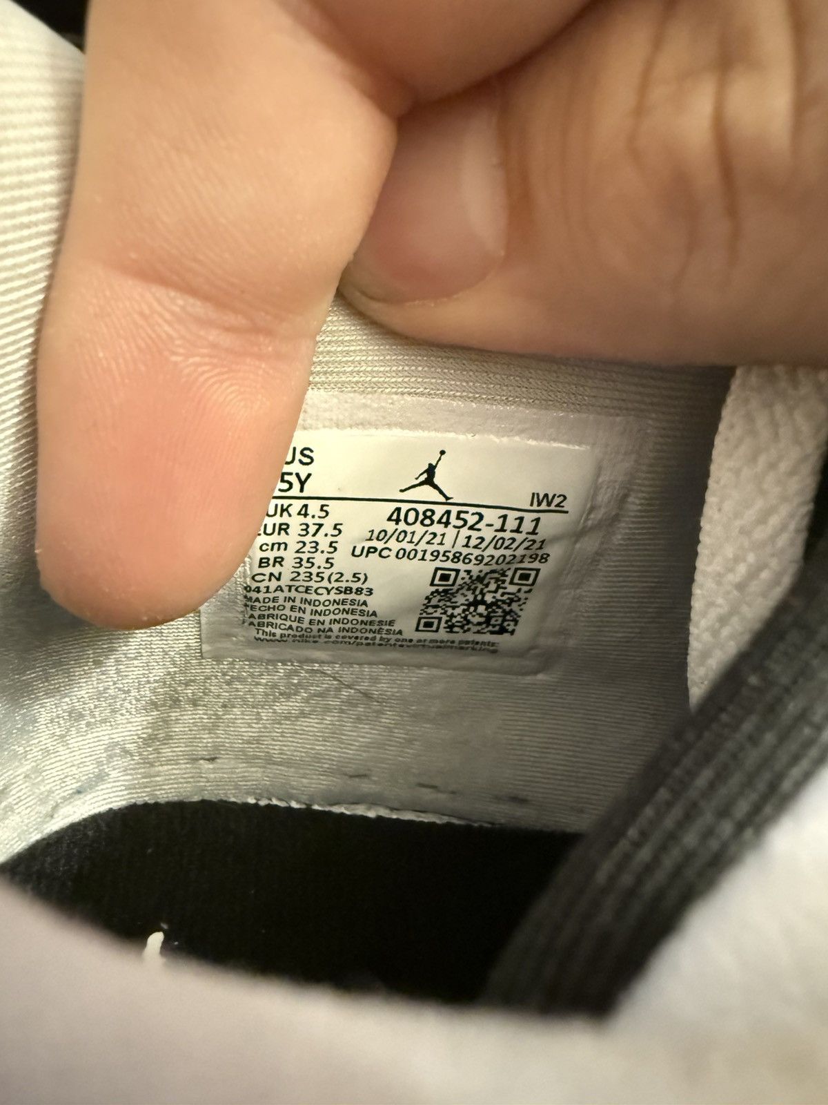 Jordan Brand Military black jordan retro 4 size 5y Size US 5 / EU 37 - 6 Thumbnail