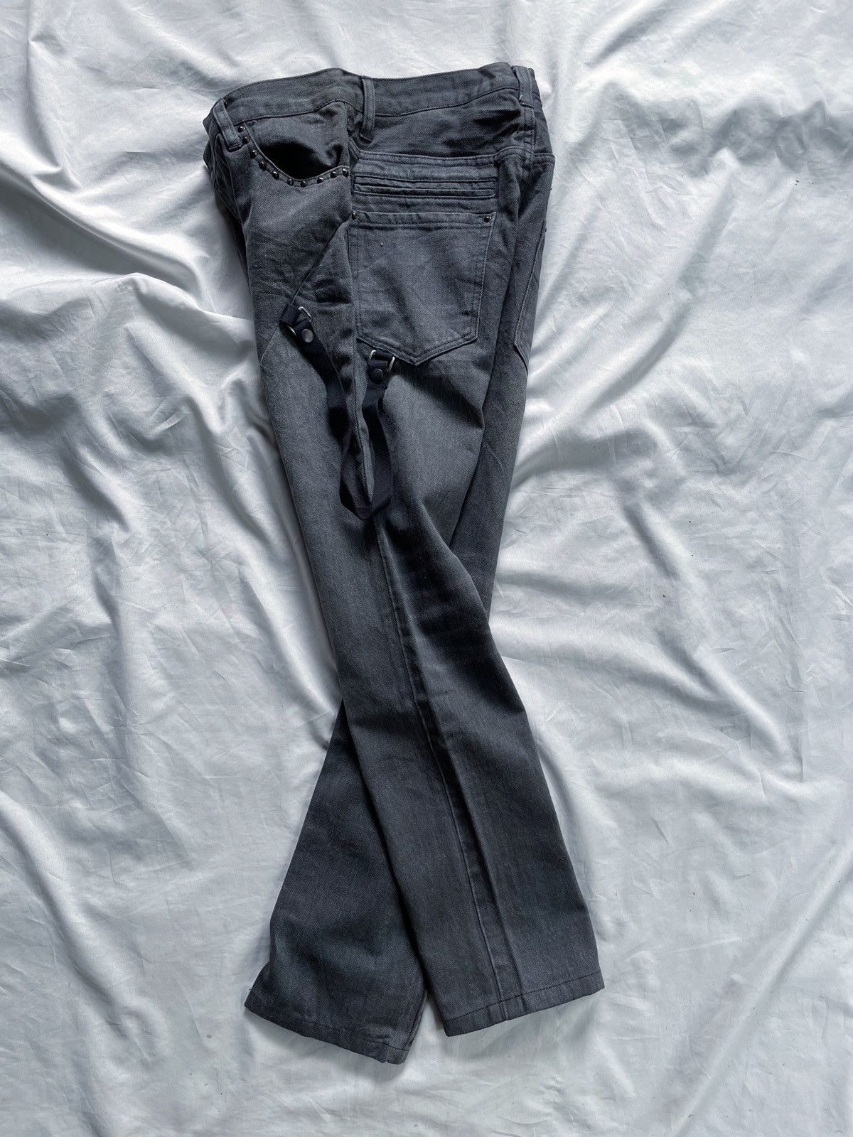 Tete Homme TETE HOMME DOUBLE POCKET PUNK DENIM PANTS Size US 30 / EU 46 - 2 Thumbnail