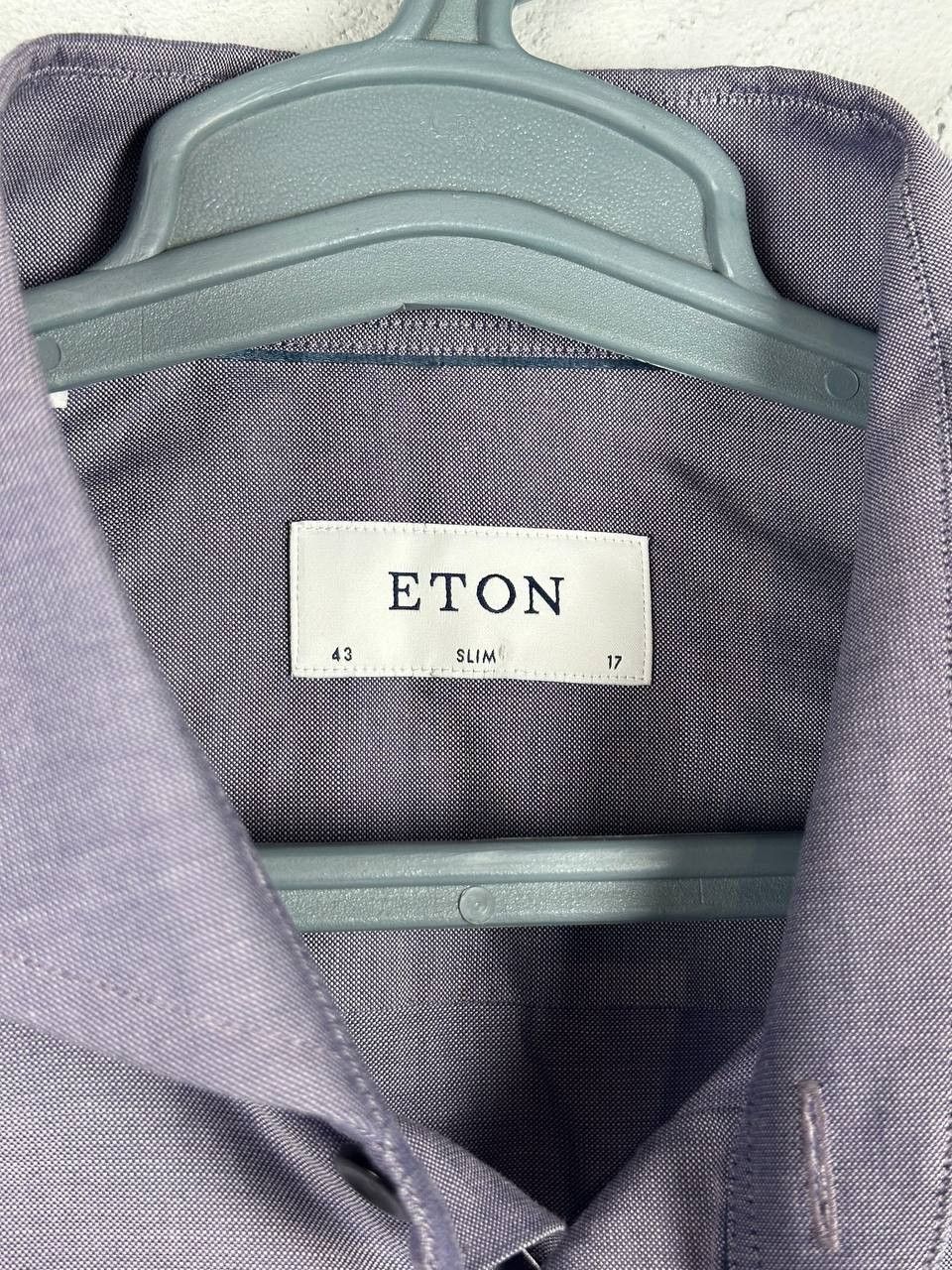 Eton Eton Cotton Premium Luxury Classic Navy Shirt Size US XL / EU 56 / 4 - 5 Thumbnail