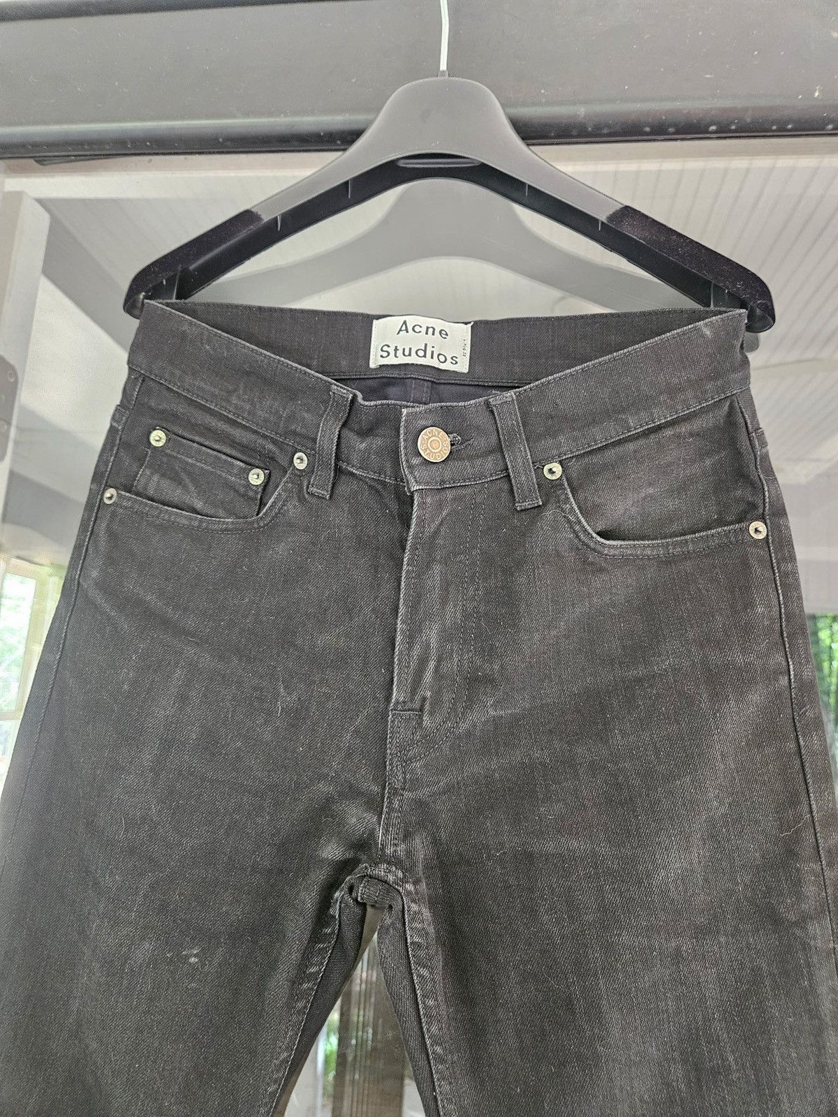 Acne Studios Ace Cash Black Denim Jeans Size US 28 / EU 44 - 4 Thumbnail