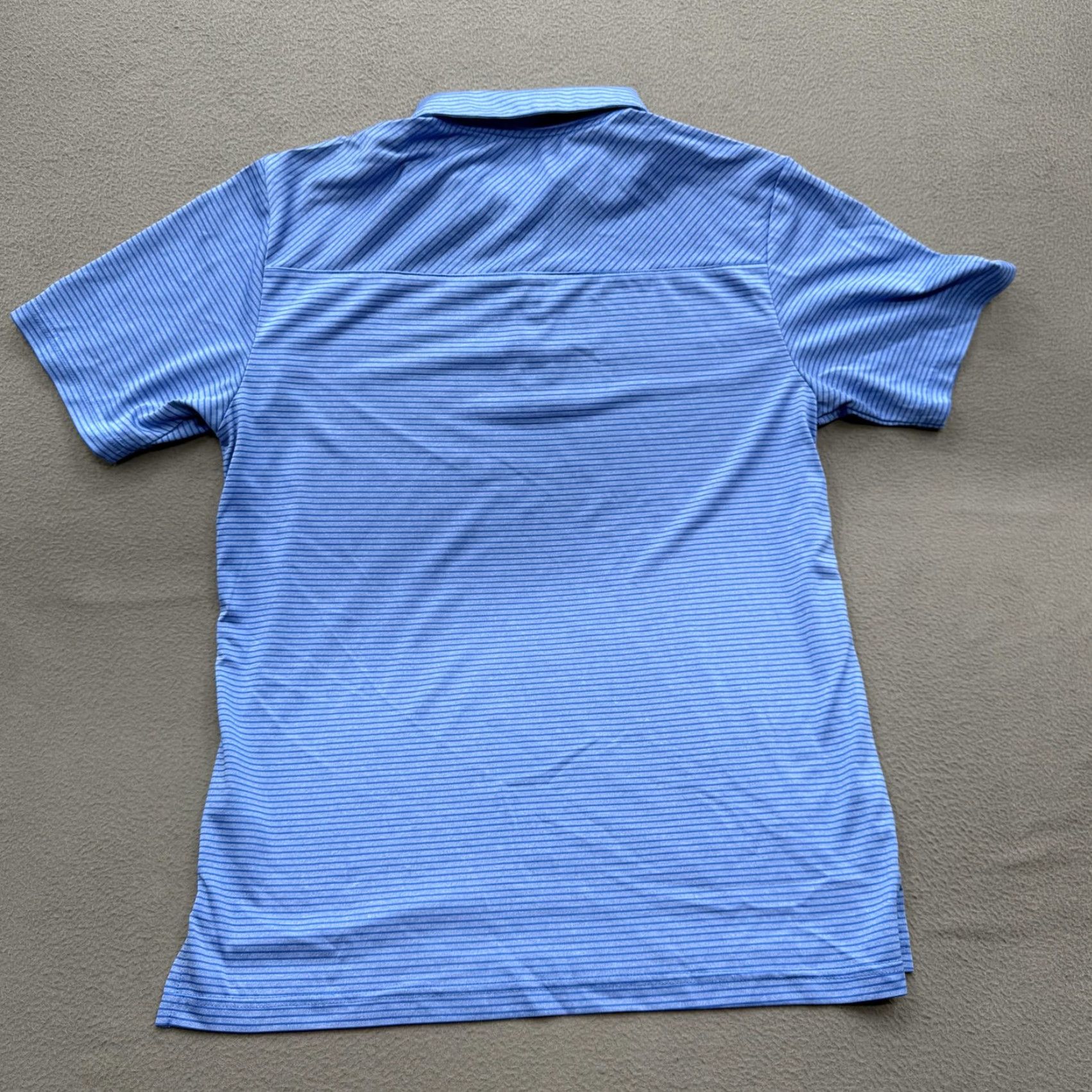 Adidas Adidas Polo Shirt Mens M Blue Striped Lightweight Golf Performance Jersey Short Sleeve Polo Size US M / EU 48-50 / 2 - 3 Thumbnail