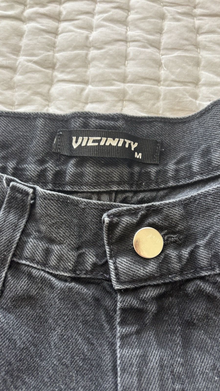 Other Vicinity Sandstorm Denim Black/White Pants Size US 31 - 4 Thumbnail