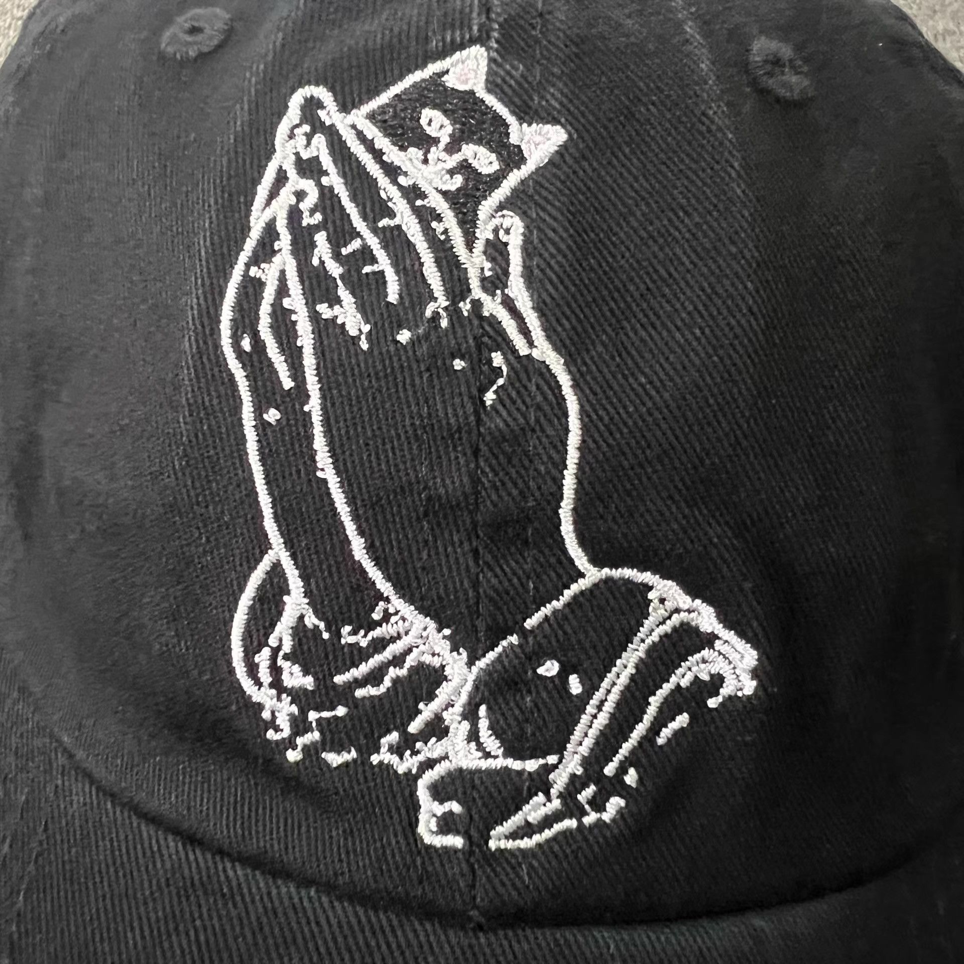 RIPNDIP Ripndip embroidered cat curved brim baseball cap Q7 Size ONE SIZE - 3 Thumbnail