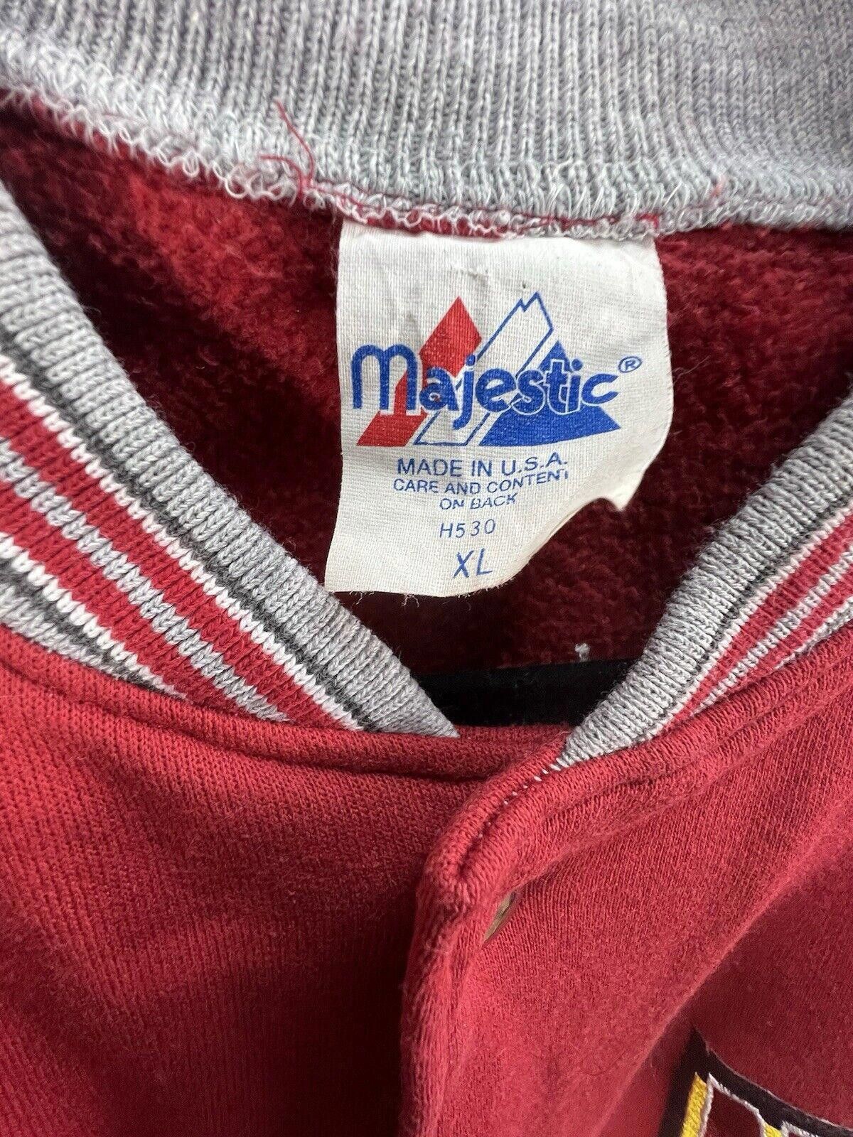 Majestic Vintage Washington Redskins Varsity Jacket - Red & Gray Size US XL / EU 56 / 4 - 3 Thumbnail
