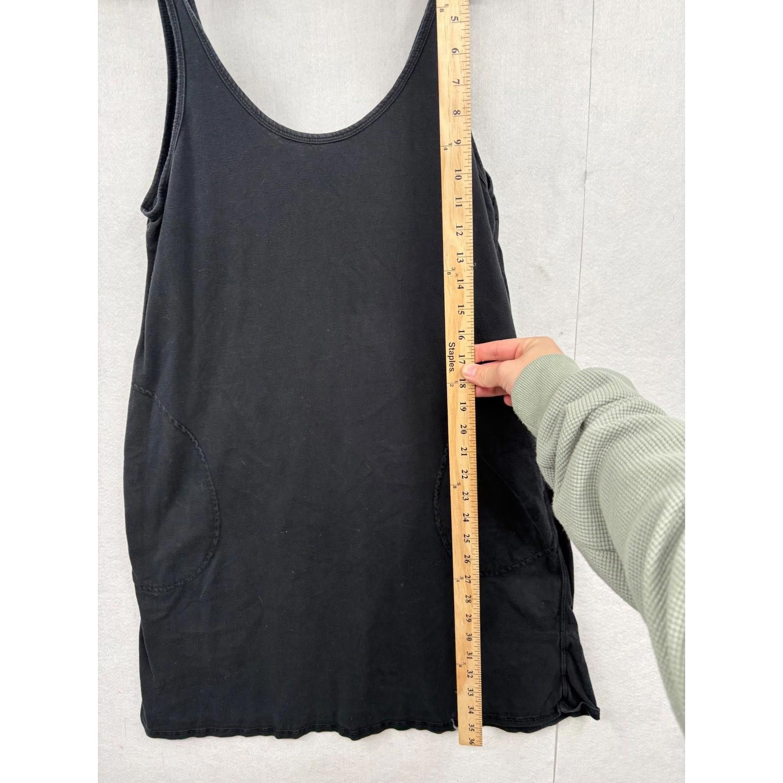 Other Fresh Produce Black Tank Dress Midi Pockets Women's Size M Size M / US 6-8 / IT 42-44 - 3 Thumbnail