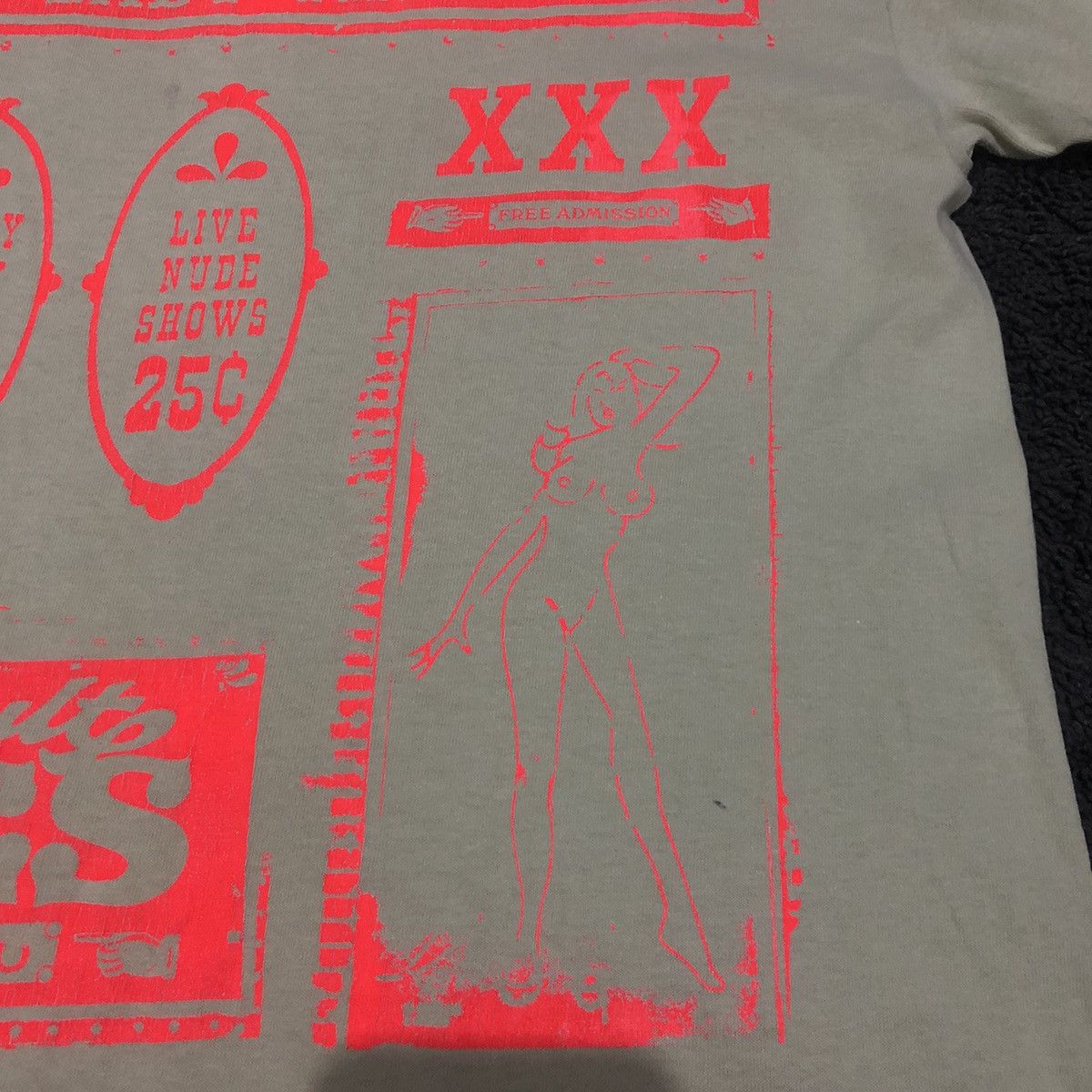 Huf Rare huf nude dancing t shirt Size US M / EU 48-50 / 2 - 5 Thumbnail