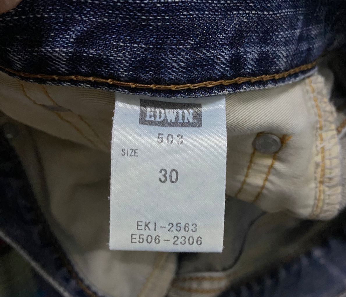 Edwin 💥Best Offer💥Vintage Edwin 503 Distressed Denim Size US 33 - 7 Thumbnail