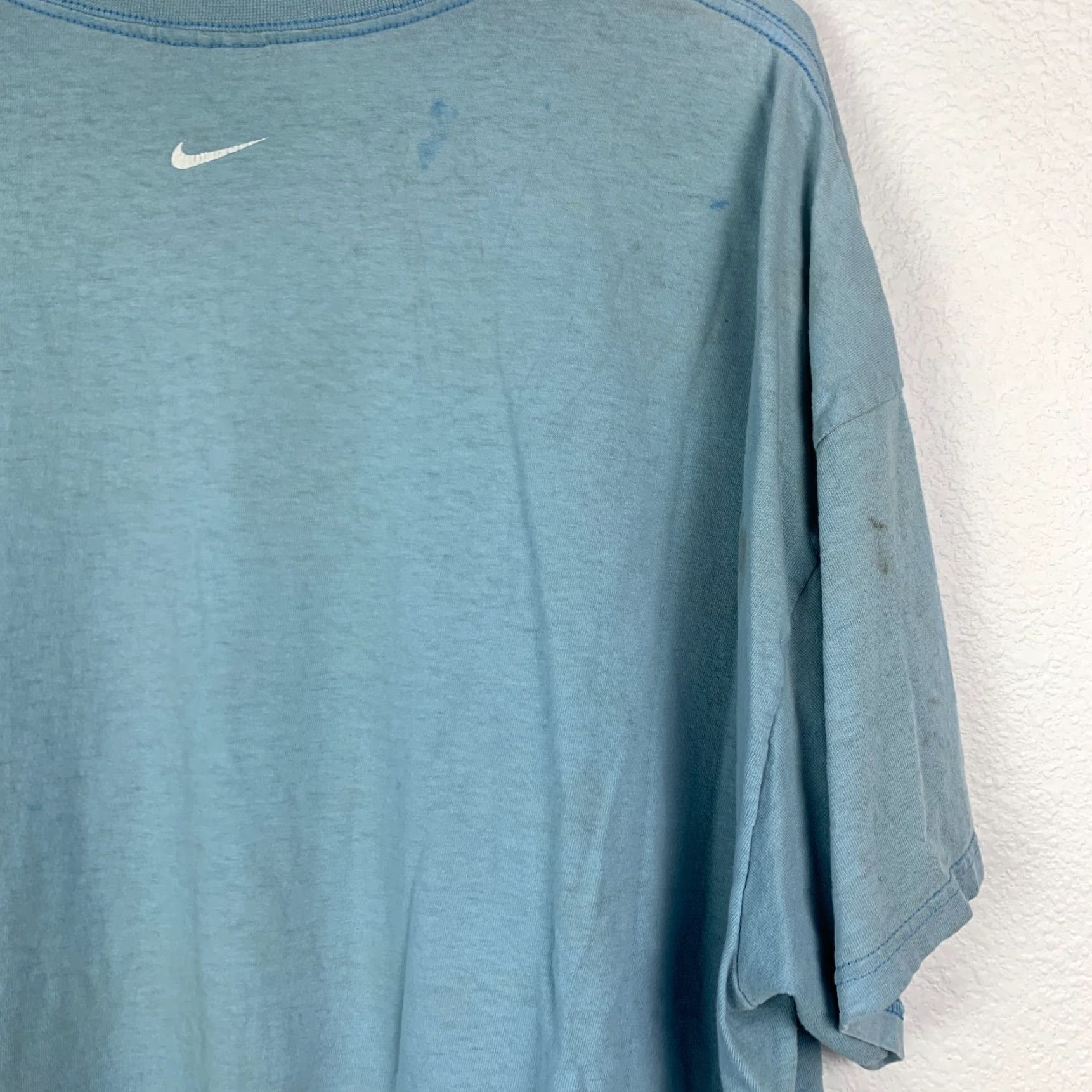 Nike VINTAGE Nike Athletics Blue Screenprint Tee T-Shirt Mens 3XL Size US XXL / EU 58 / 5 - 6 Thumbnail