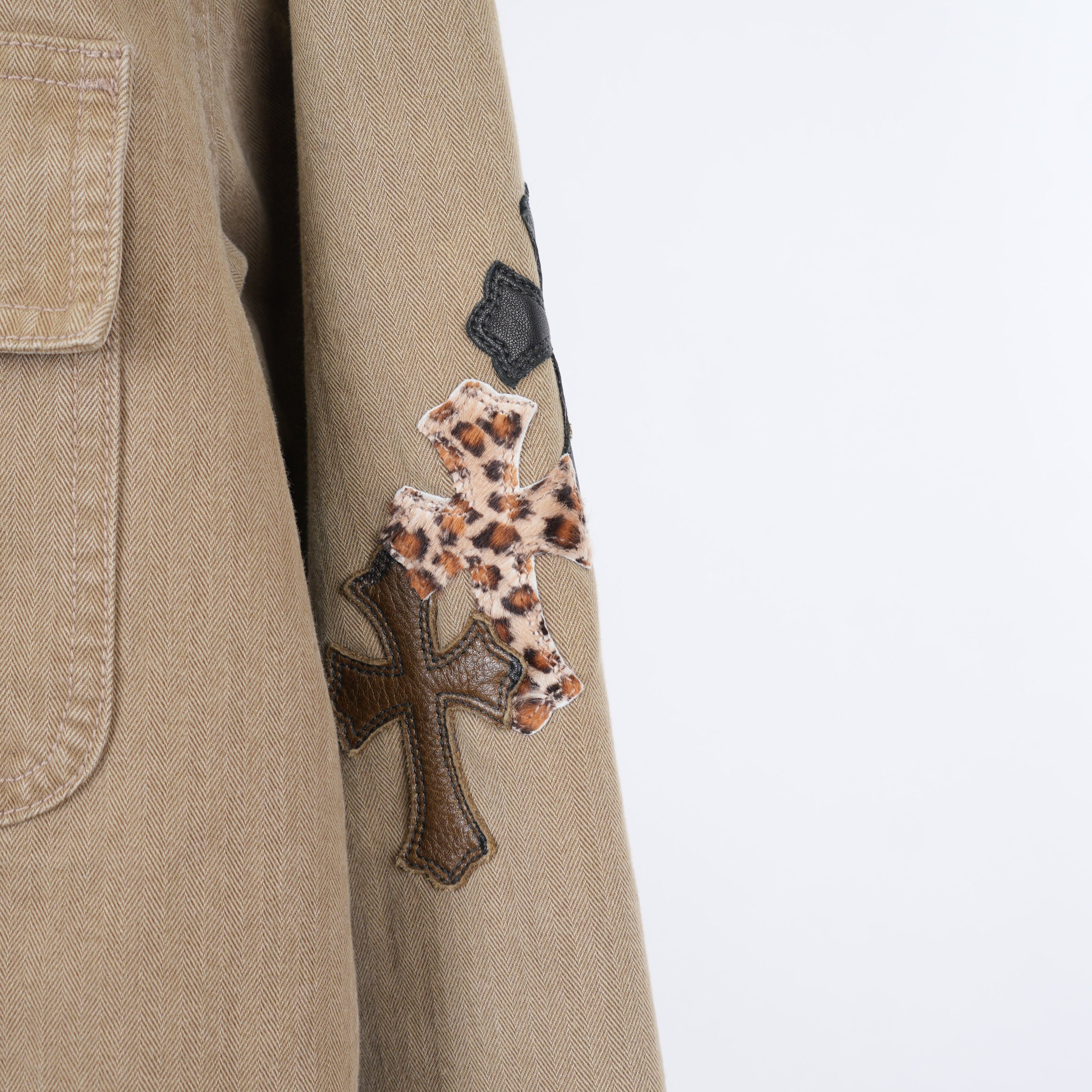Chrome Hearts 1/1 CHROME HEARTS KHAKI WORK JACKET CROSS PATCH WITH HORSESH Size US L / EU 52-54 / 3 - 5 Thumbnail