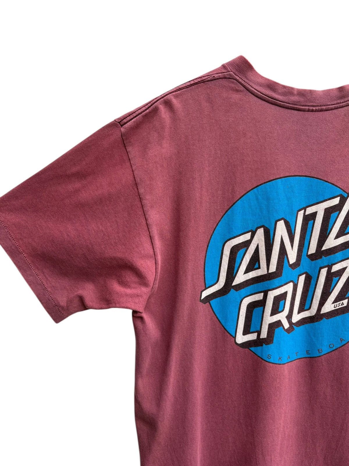 Santa Cruz Skateboards Vintage 90’s Santa Cruz Skateboards OG Logo Distressed Shirt Size US M / EU 48-50 / 2 - 12 Thumbnail
