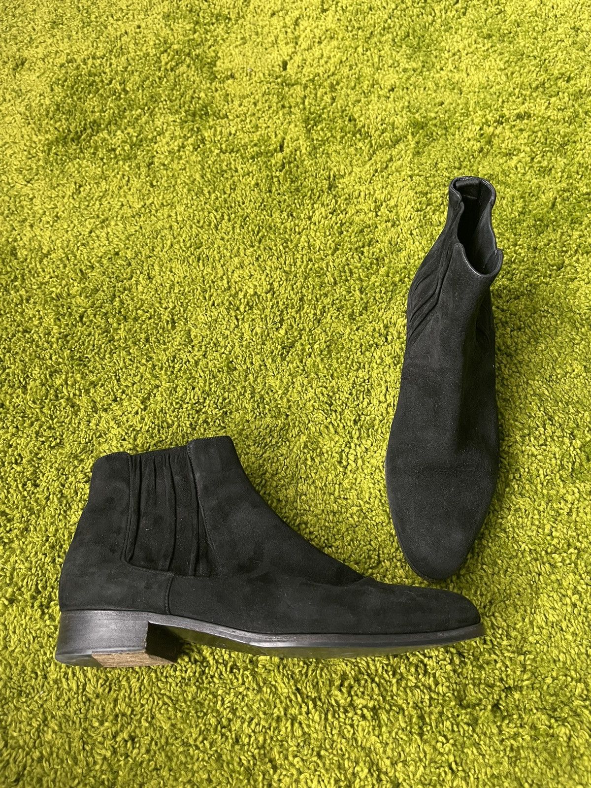 Designer × Prada Prada real suede leather chelsea boots Size US 8.5 / IT 38.5 - 1 Thumbnail
