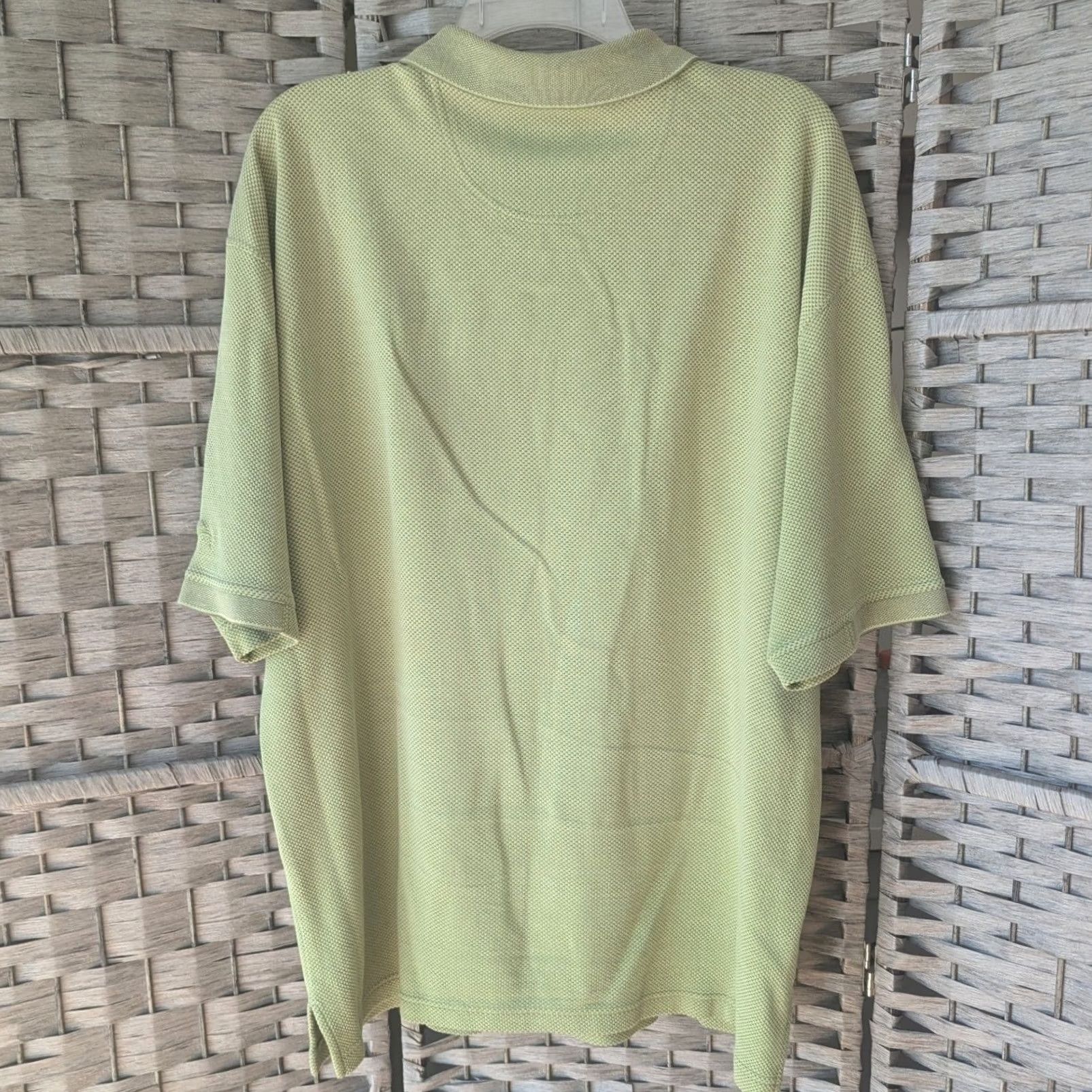Tommy Bahama - Keep exact spelling and capitalization from original (Tommy Bahama Silk Polo Shirt - Green Sage Blend - Mens L) Size US L / EU 52-54 / 3 - 4 Thumbnail