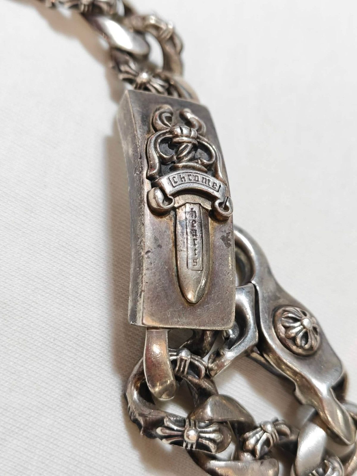Chrome Hearts Chrome Hearts Dagger ID Bracelet Fancy Links Size ONE SIZE - 11 Thumbnail