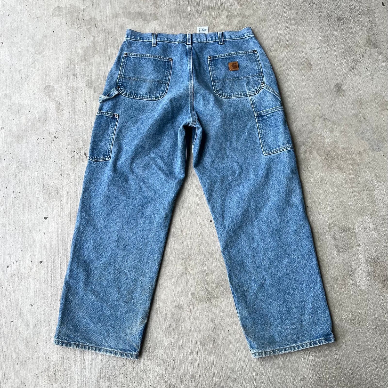 Carhartt × Vintage Vintage Y2K Carhartt denim jeans double knee work wear pants Size US 35 - 5 Thumbnail
