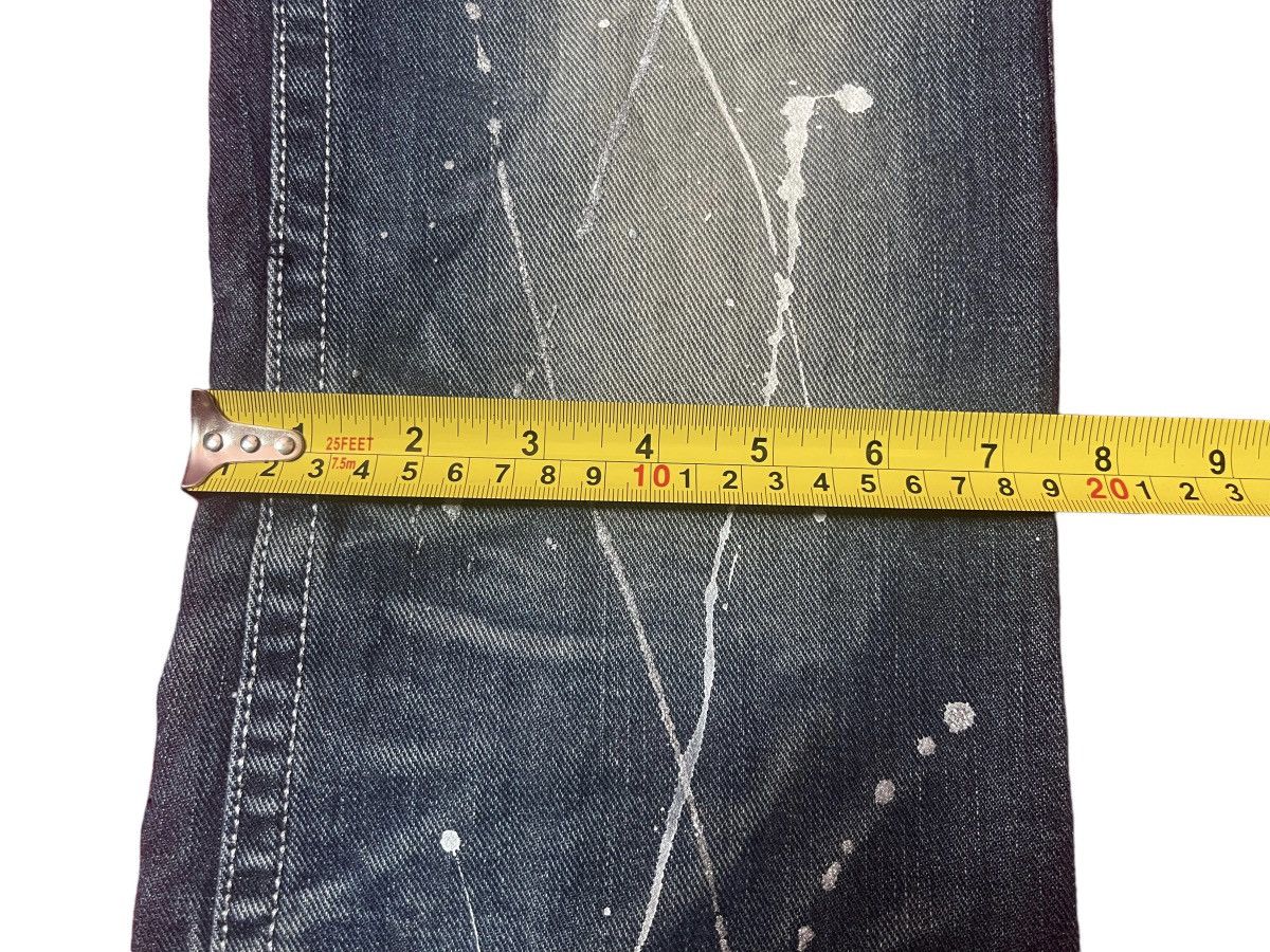 Japanese Brand Vintage Xfrm Flare Jeans Painting Streetwear Size US 29 - 10 Thumbnail