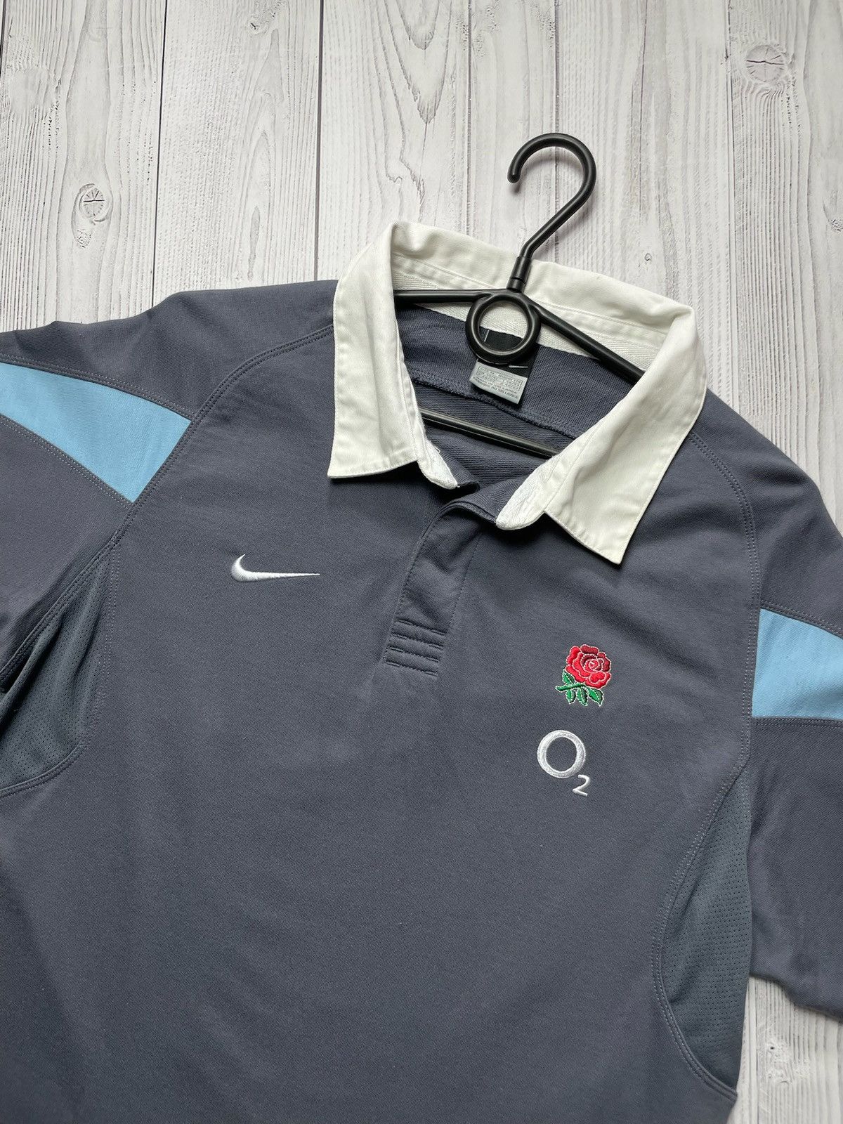 Vintage Vintage England Nike Rugby polo jersey size M rare Size US M / EU 48-50 / 2 - 2 Thumbnail