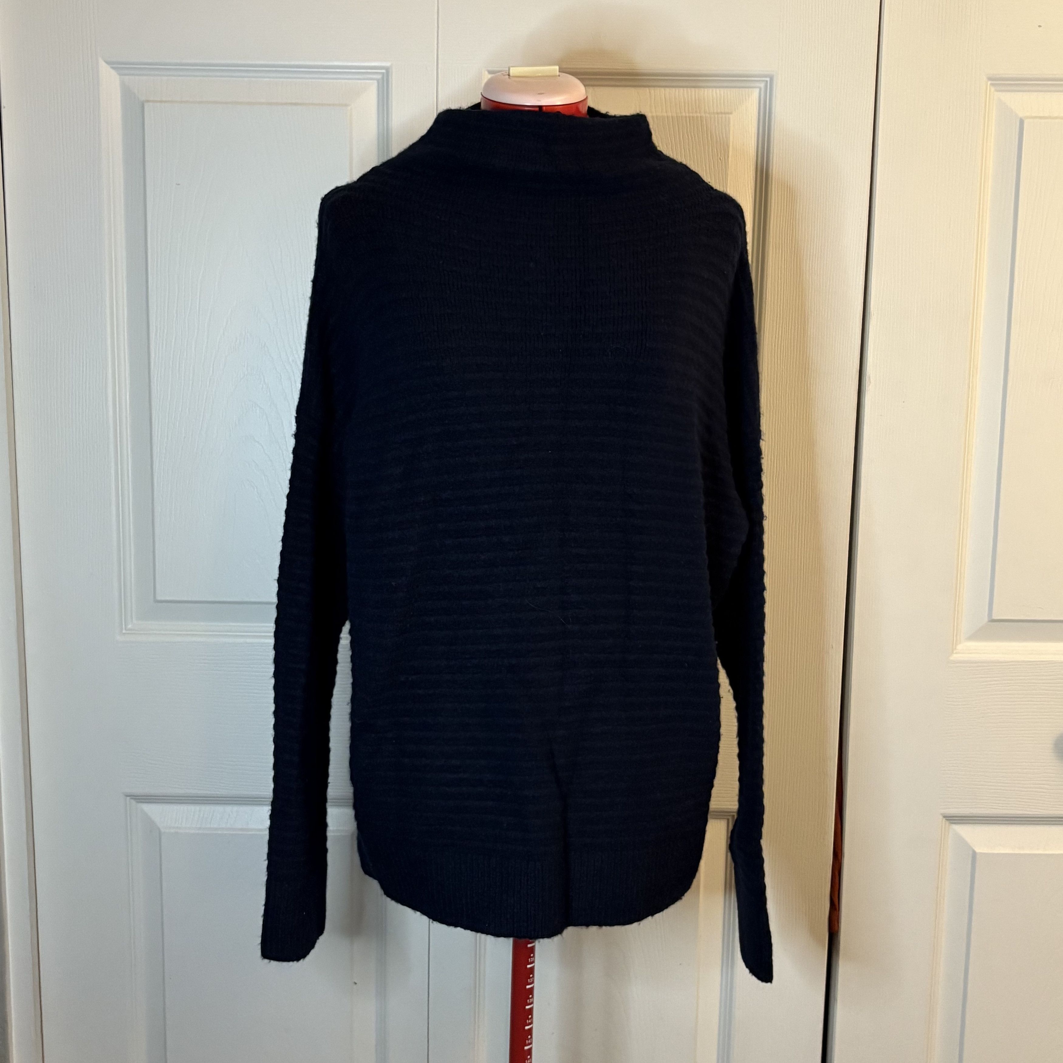 Madewell Navy Cowlneck Sweater by Madewell L Size L / US 10 / IT 46 - 1 Thumbnail