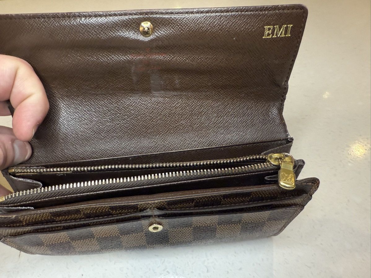 Louis Vuitton Louis Vuitton Damier Ebene Sarah Wallet – Timeless Elegance Size ONE SIZE - 19 Thumbnail