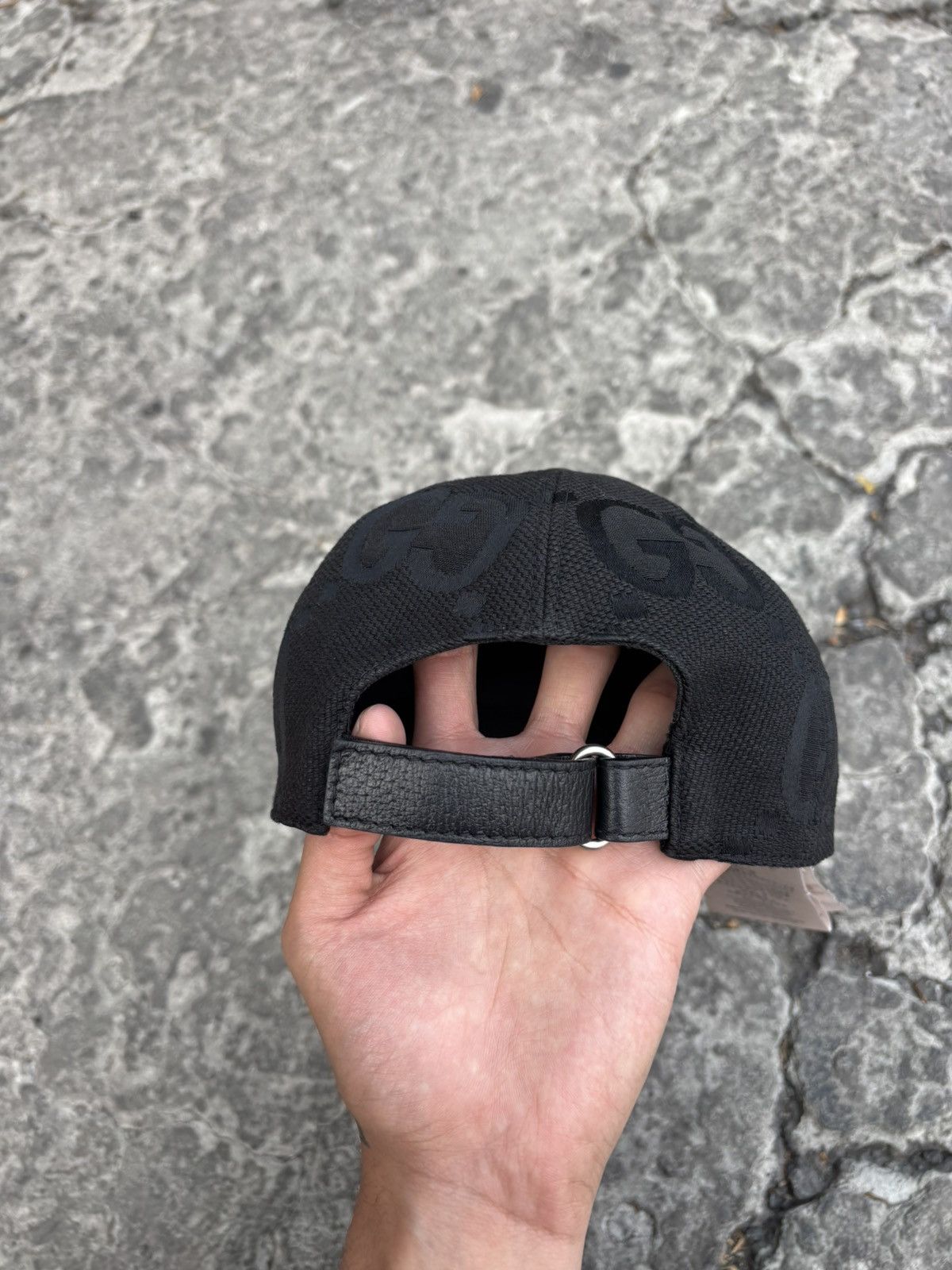 Gucci gucci hat jumbo gg monogram black Size ONE SIZE - 5 Thumbnail