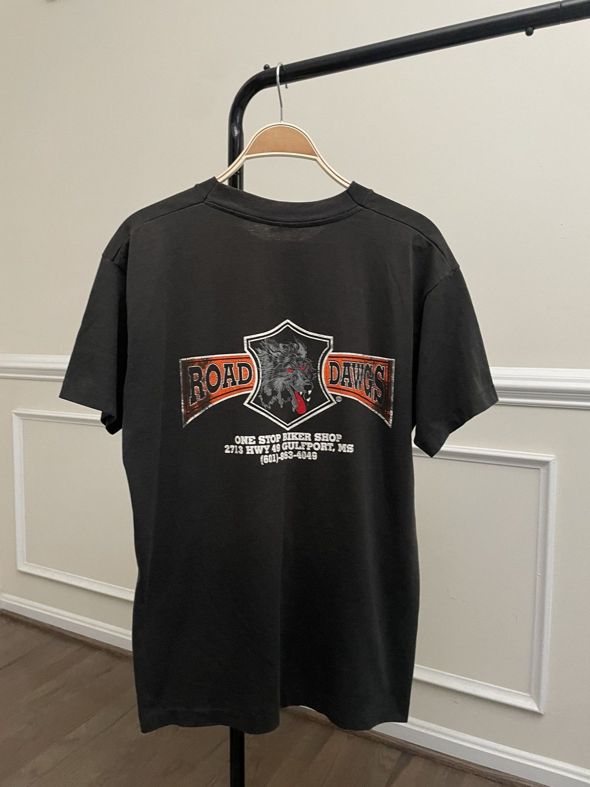 Vintage Vintage 90s Road Dawgs Biker Graphic Tee Unsoundrags Hanes Size US L / EU 52-54 / 3 - 6 Thumbnail
