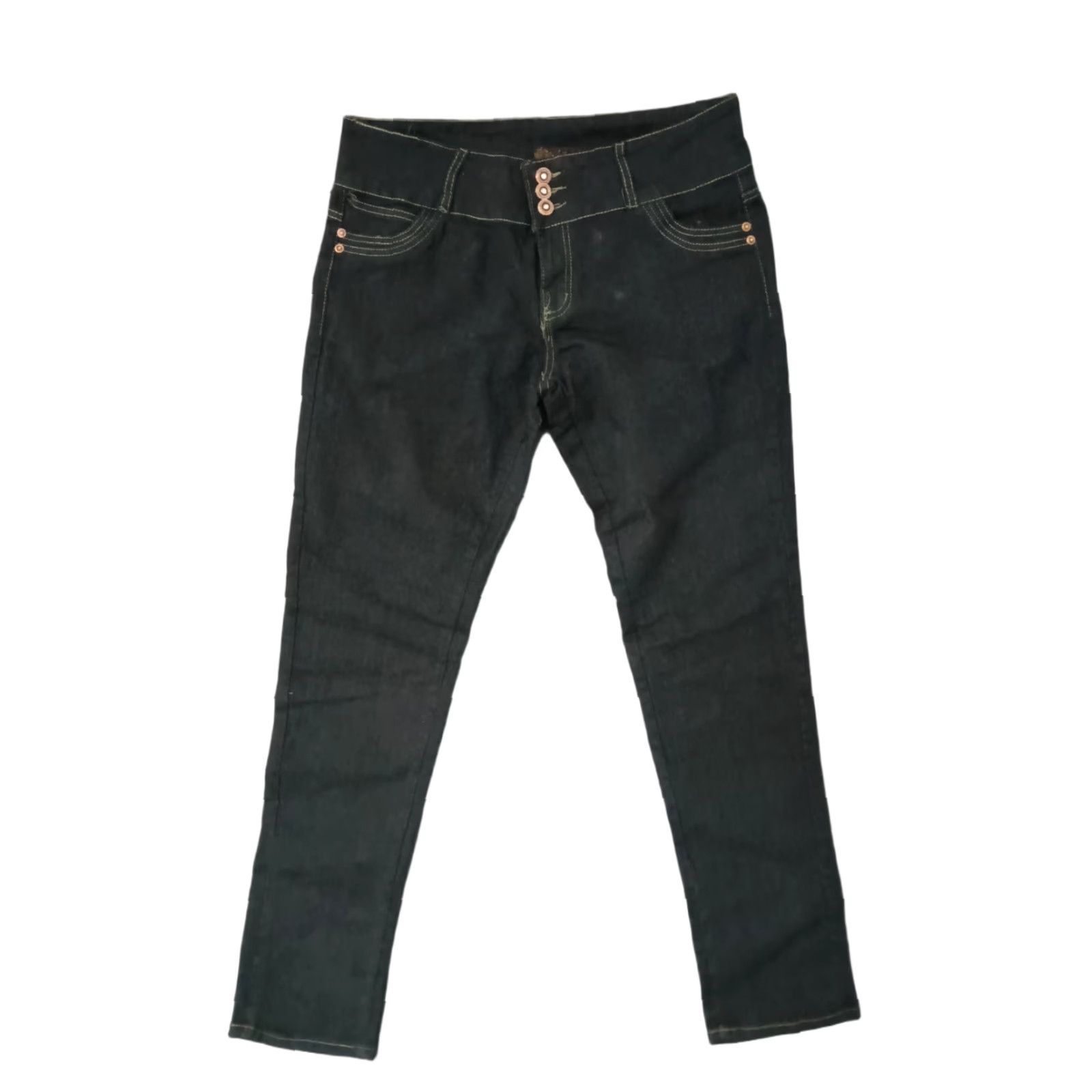 Vintage VINTAGE Unbranded Jeans 3 Button Closure Dark Wash Skinny Women's 19/20 Size 40" / US 18 - 1 Thumbnail
