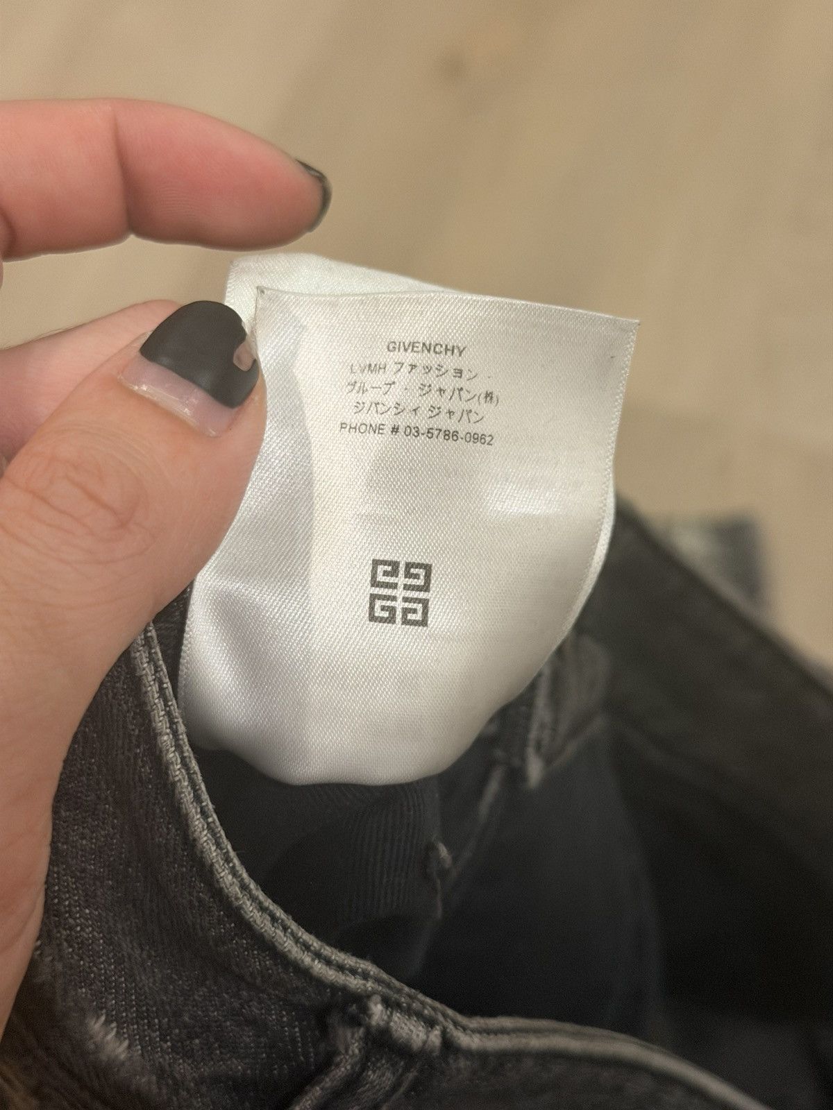 Givenchy Givenchy Moleskin Distressed Boro Denim Jeans Black Size US 33 - 8 Thumbnail
