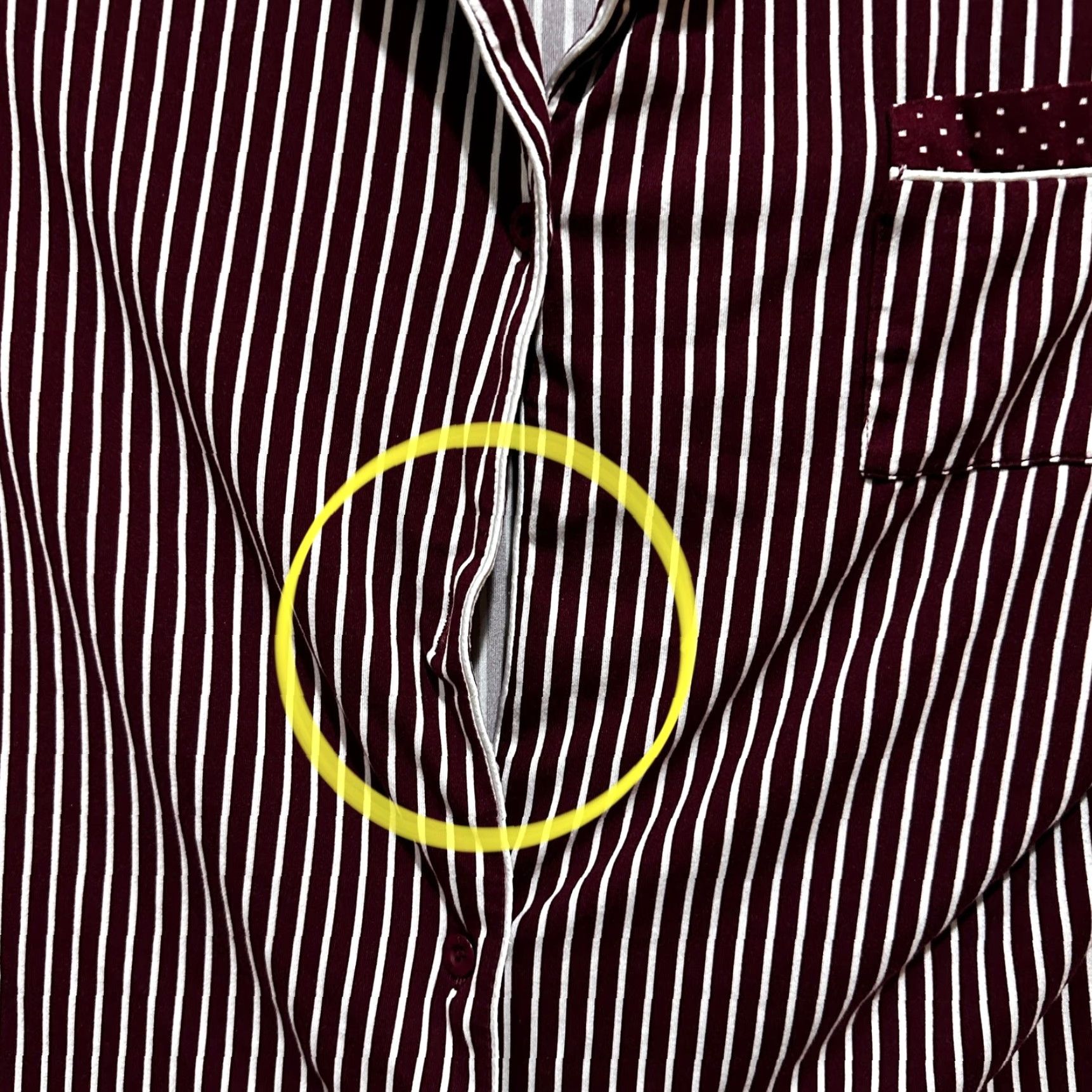 Nicole Miller Nicole Miller Sleep Shirt Womens Size L Red White Striped Button Closure Collared Long Sleeve Pajama Top Size L / US 10 / IT 46 - 2 Thumbnail