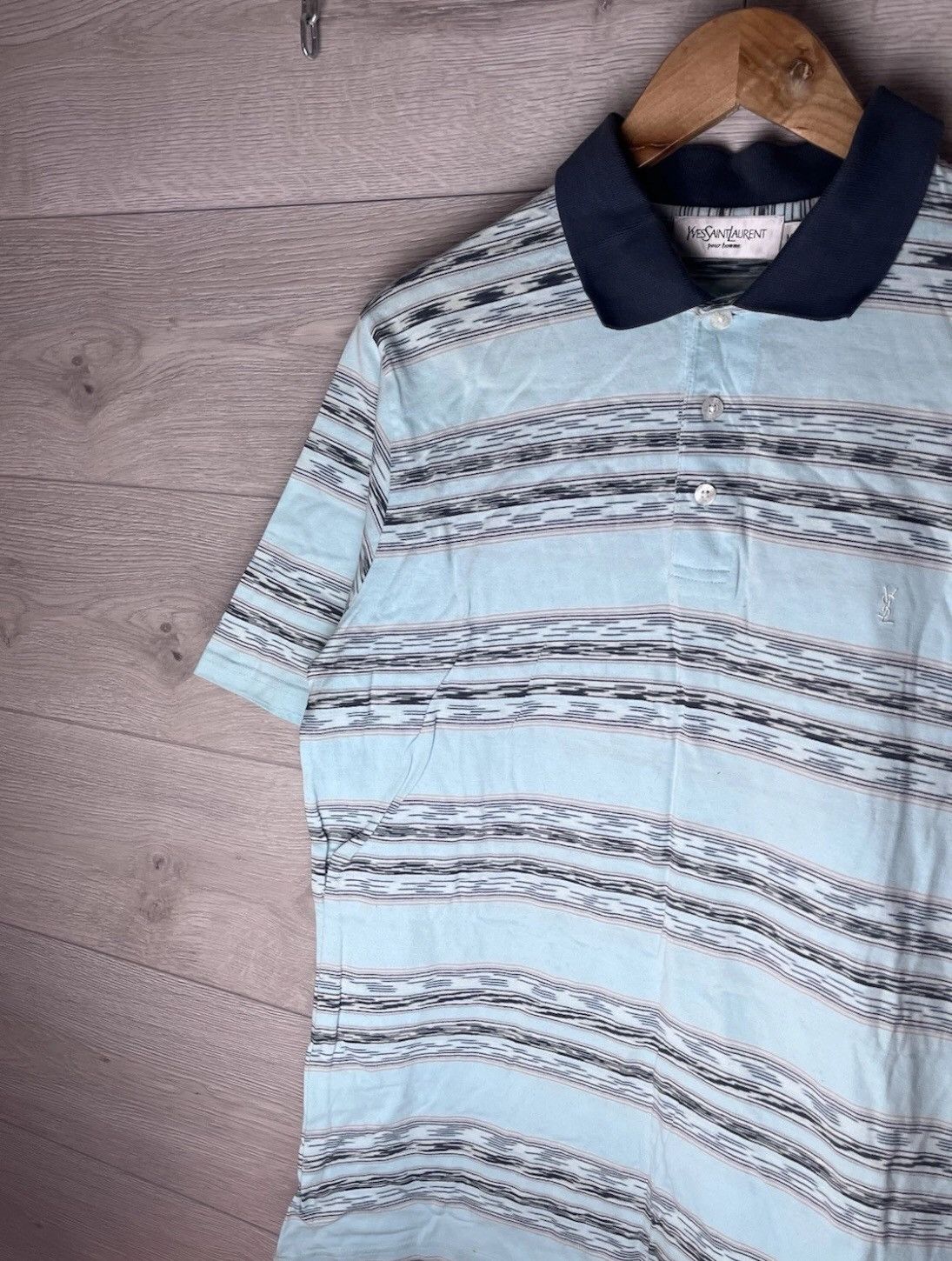 Yves Saint Laurent Vintage men’s polo YSL size M cotton 100% Size US M / EU 48-50 / 2 - 4 Thumbnail