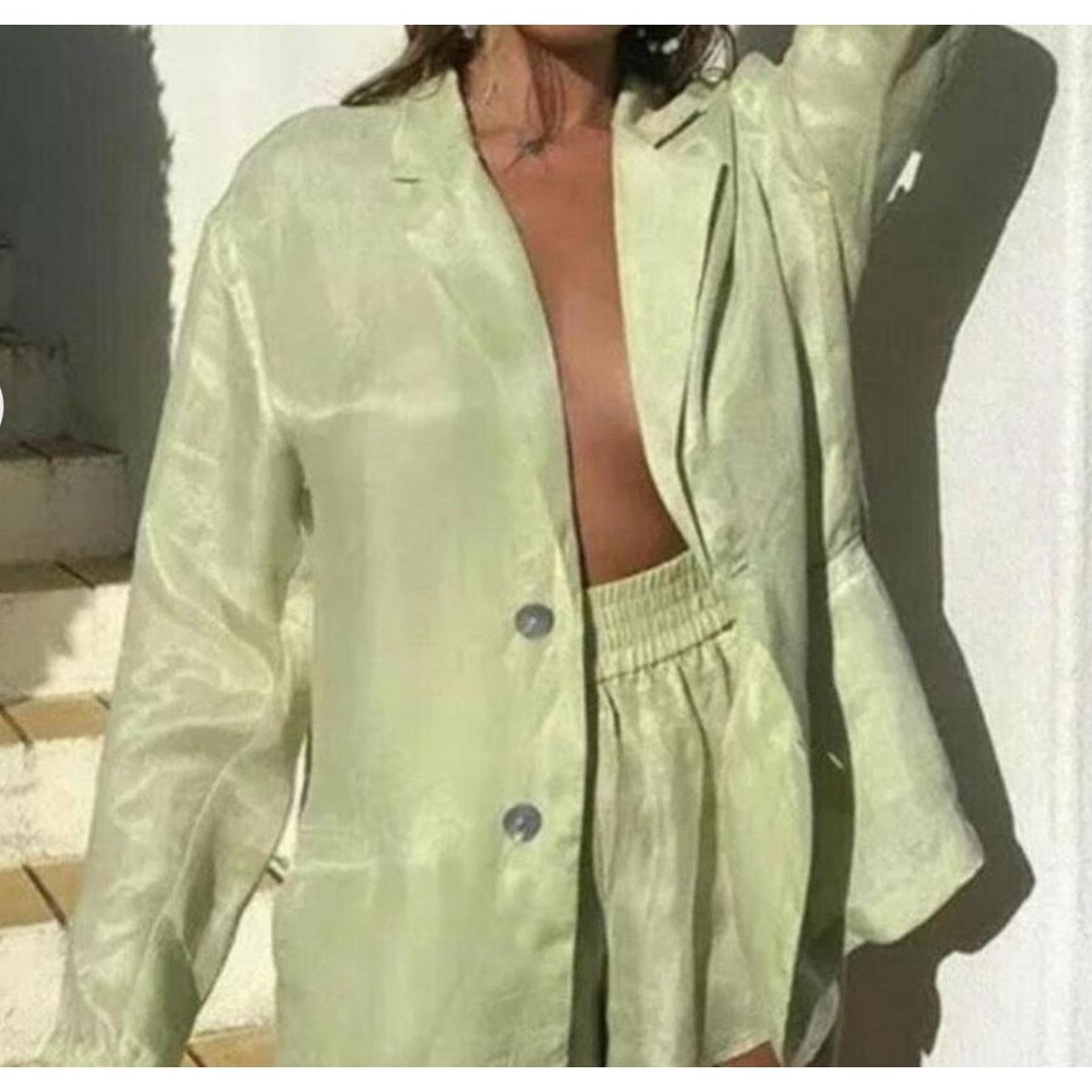 Zara Nwt- Zara 100% Lyocel blazer- S/M Size M / US 6-8 / IT 42-44 - 5 Thumbnail