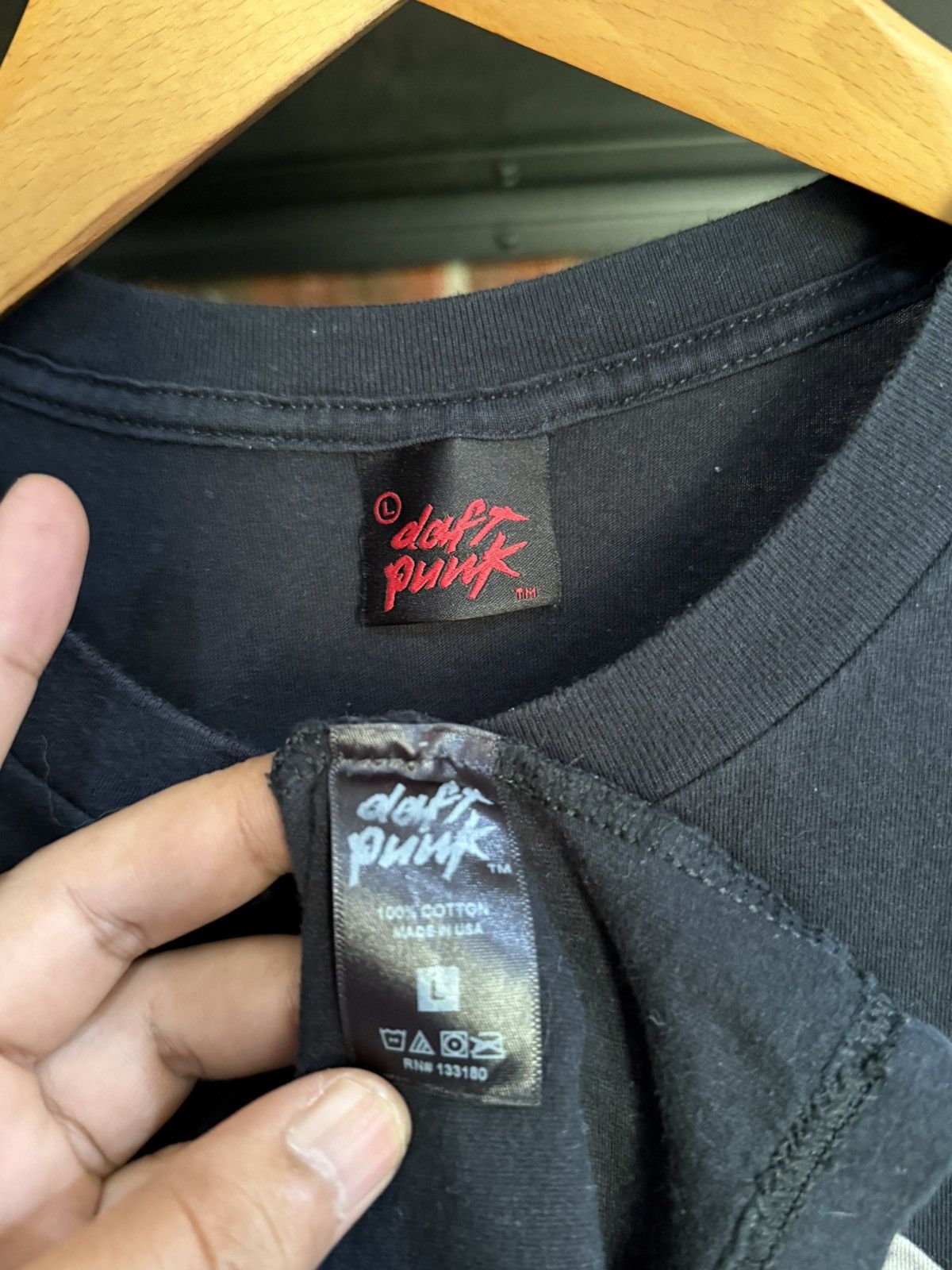 Band Tees Rare Vintage Daft Punk Electronic Dou Promo Faded Usa Tee Size US L / EU 52-54 / 3 - 6 Thumbnail