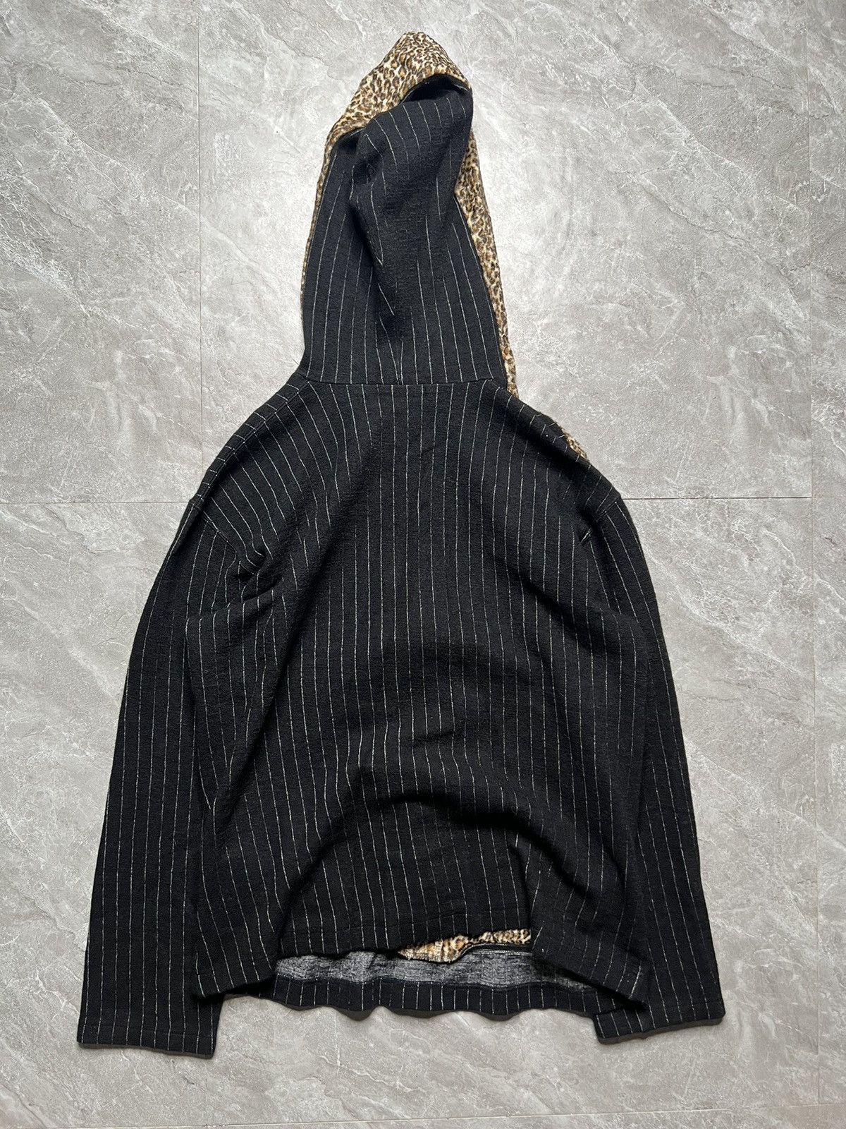 Comme des Garcons Homme Plus CDGHP A/W 09 “fashion Illusion” Leopard Pattern Zip Hoodie Size US M / EU 48-50 / 2 - 2 Thumbnail