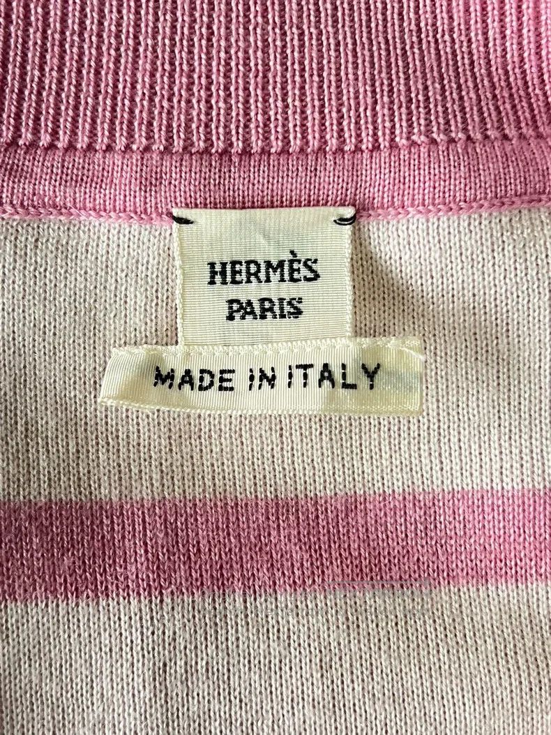 Hermes Hermes Women's pink knitted cardigan Size XS / US 0-2 / IT 36-38 - 7 Thumbnail