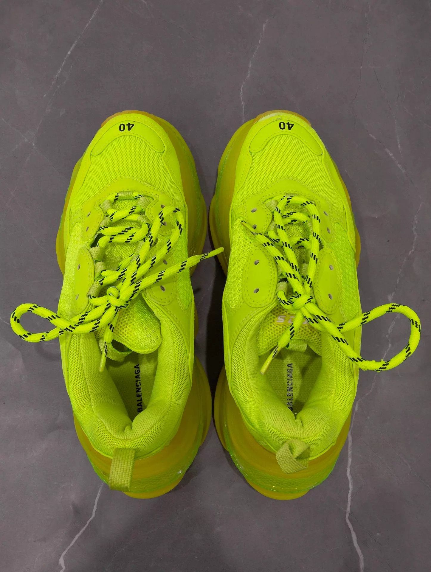 Balenciaga Balenciaga Triple S Green Dad Sneakers 40 Size US 10 / IT 40 - 7 Thumbnail
