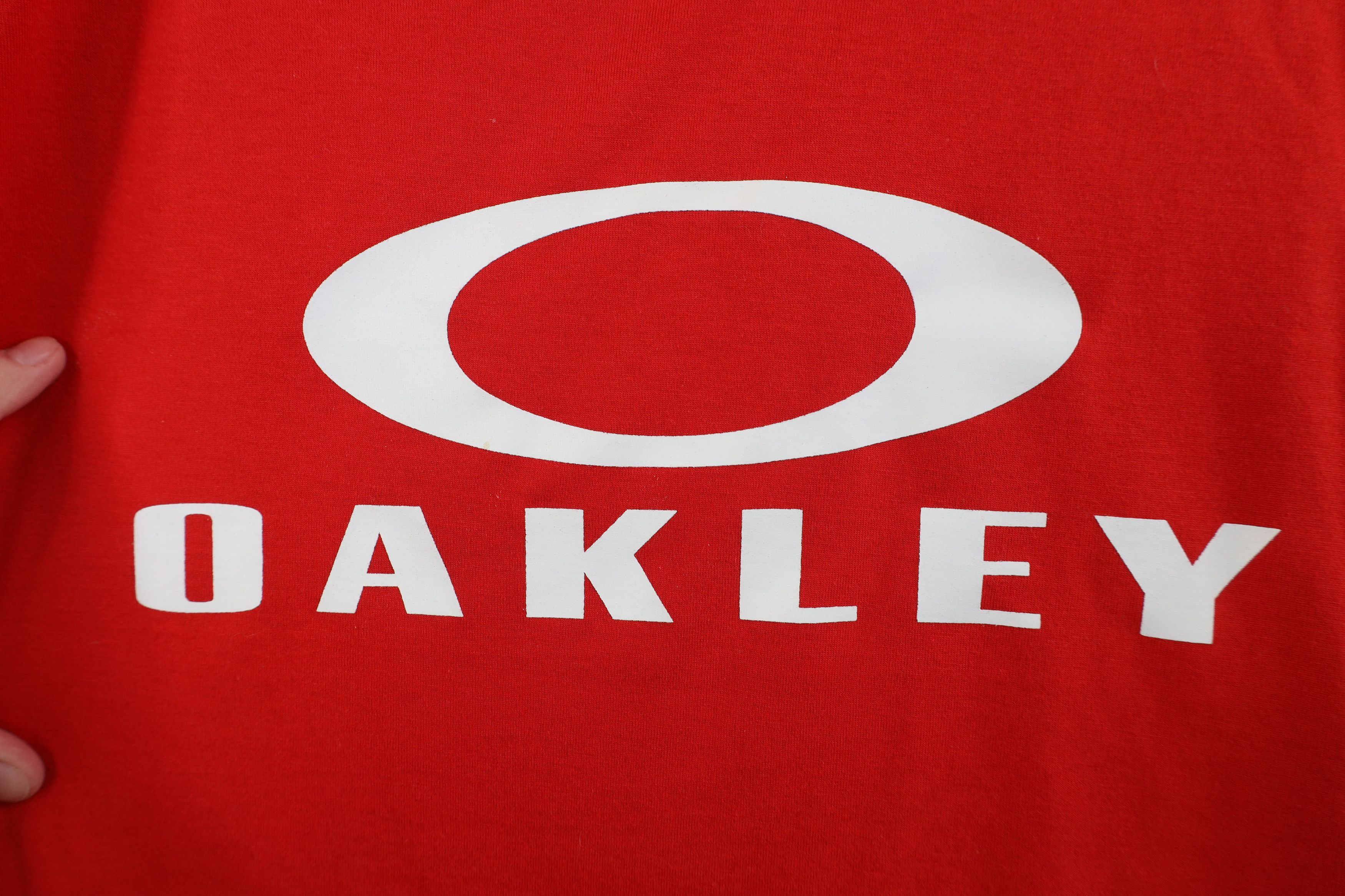 Oakley Vintage Y2K Oakley O Logo Hydrolix Short Sleeve T-Shirt Red Size US XL / EU 56 / 4 - 4 Thumbnail