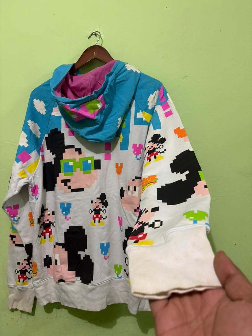Disney VTG Mickey Mouse Fullprint Sweater Hoodies Multicolor Design Size US XL / EU 56 / 4 - 9 Thumbnail